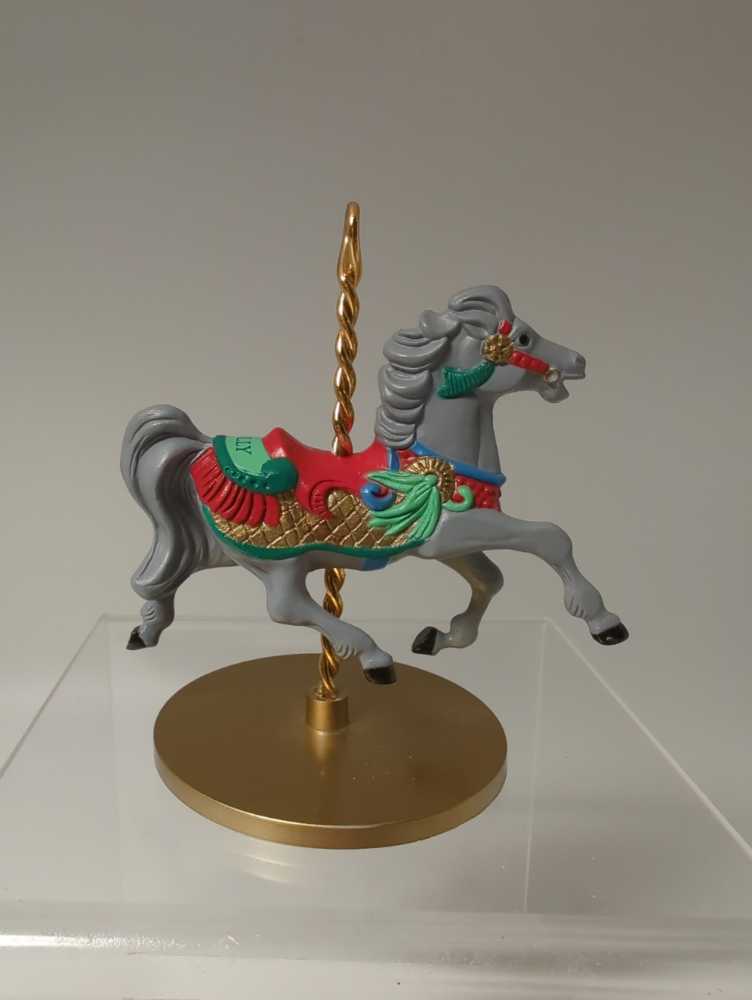 CH - “Snow” - Carousel Horses (Carousel Horse) ornament collectible [Barcode 070000022838] - Main Image 3