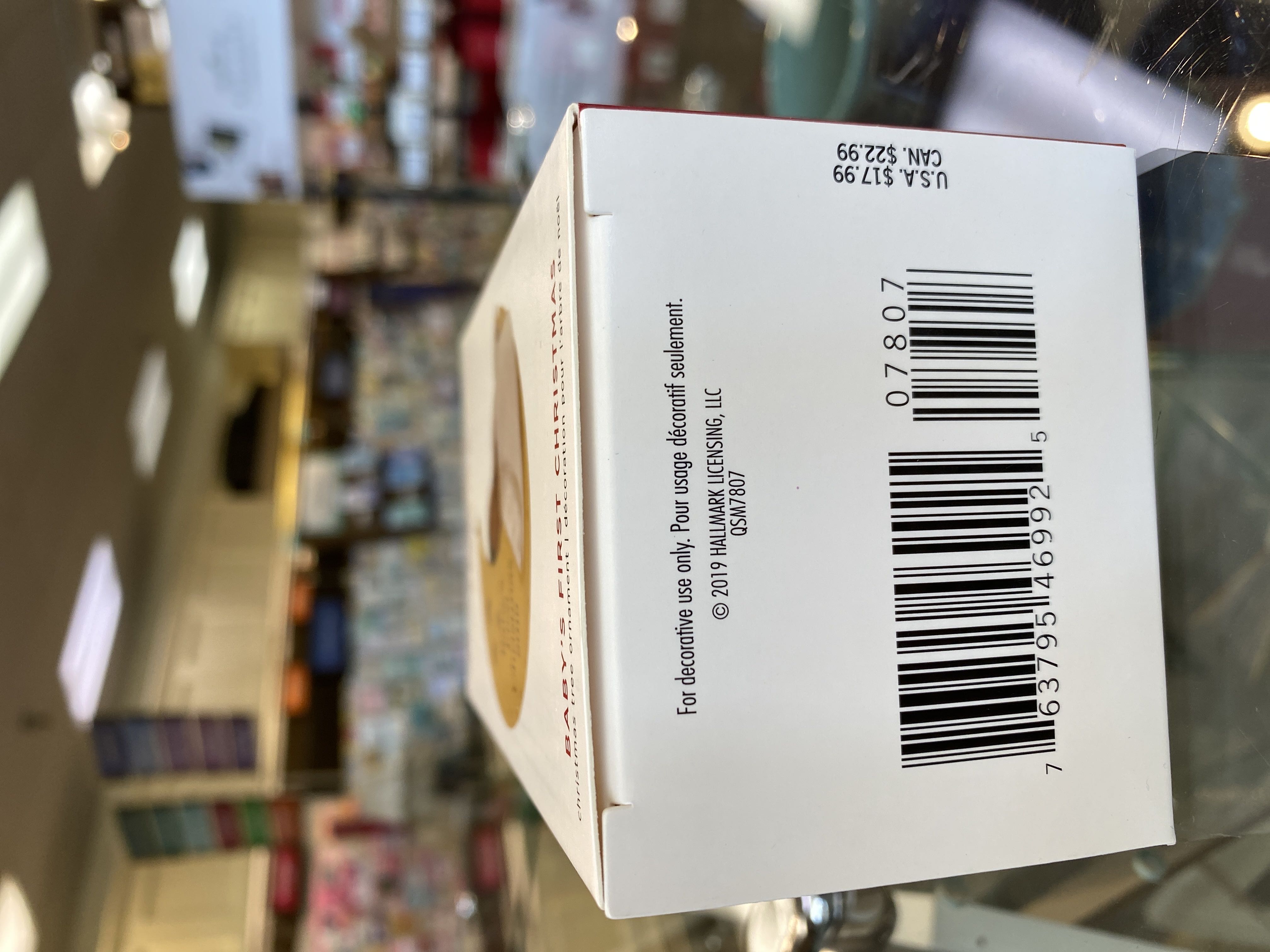 Baby’s First Christmas  ornament collectible [Barcode 763795469925] - Main Image 2