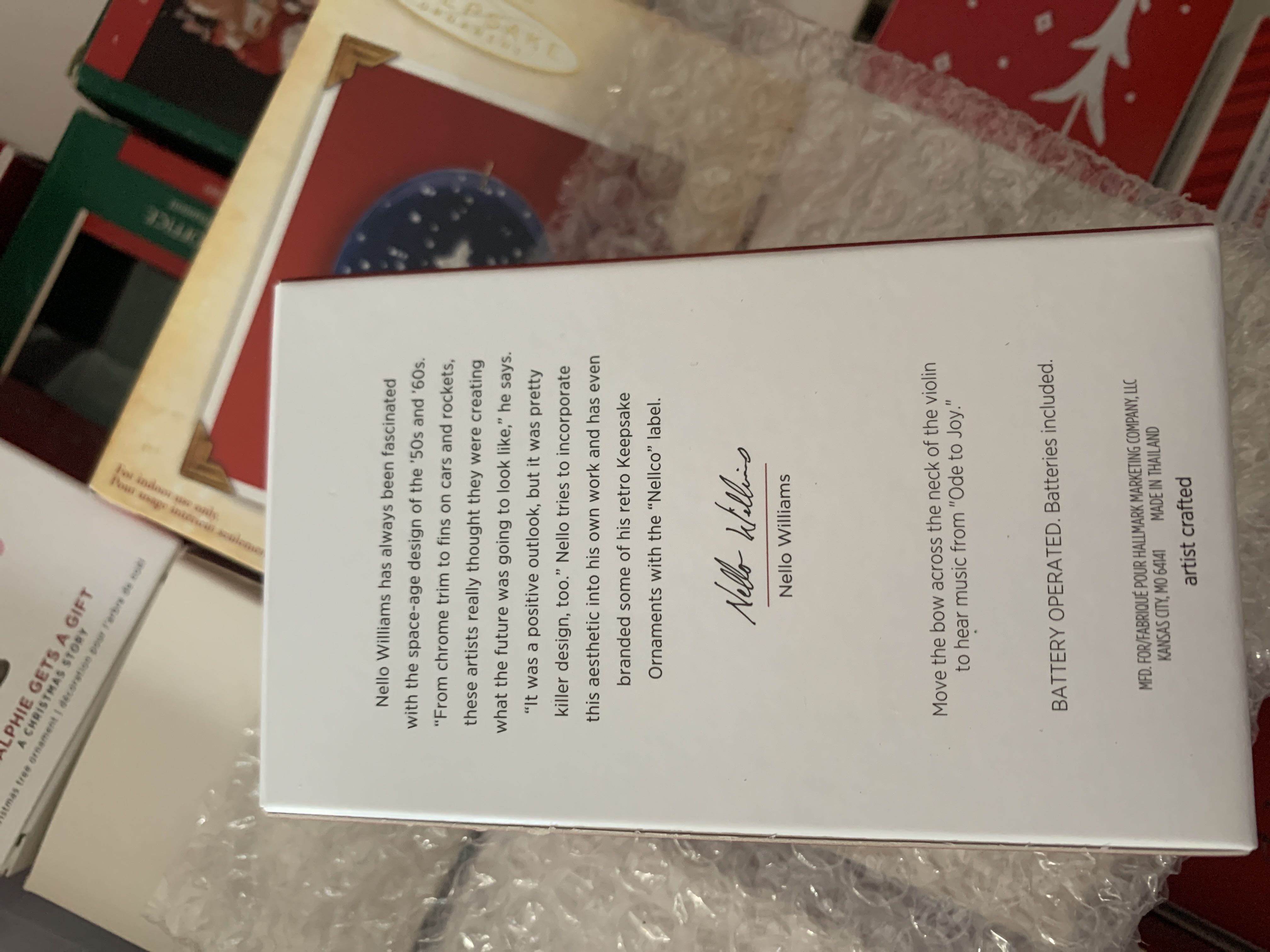 Ode To Joy Violin - Music (Music) ornament collectible [Barcode 763795463626] - Main Image 2