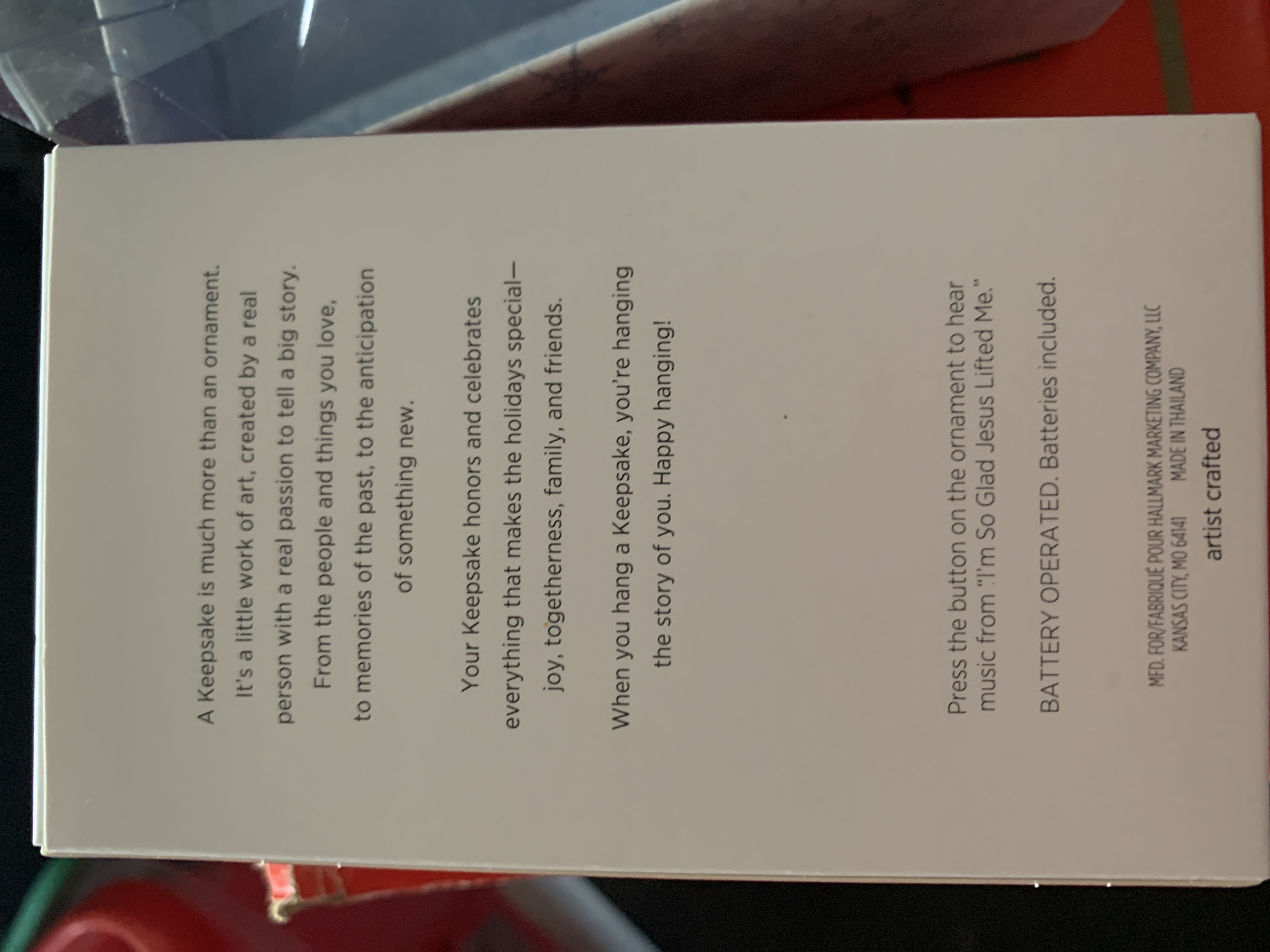 I’m So Glad - Music - Piano (Music - Piano) ornament collectible [Barcode 763795479917] - Main Image 2