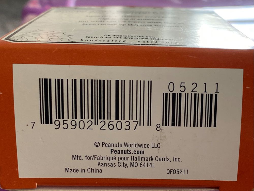 Snoopy And Woodstock o’Lanterns - The Peanuts Gang (Television) ornament collectible [Barcode 795902260378] - Main Image 3