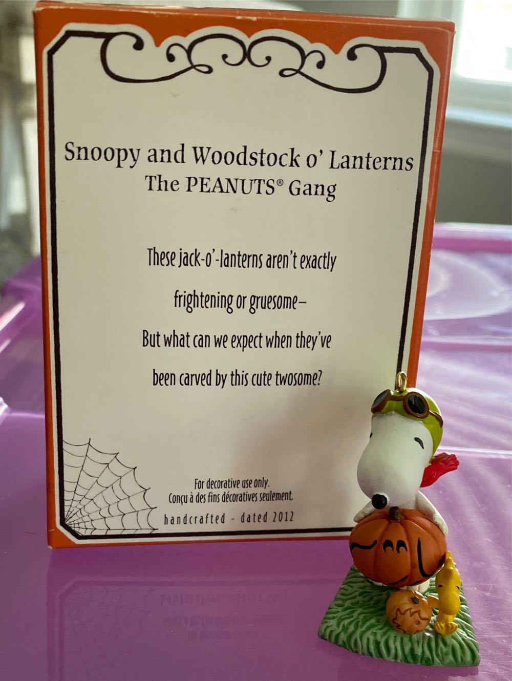 Snoopy And Woodstock o’Lanterns - The Peanuts Gang (Television) ornament collectible [Barcode 795902260378] - Main Image 4