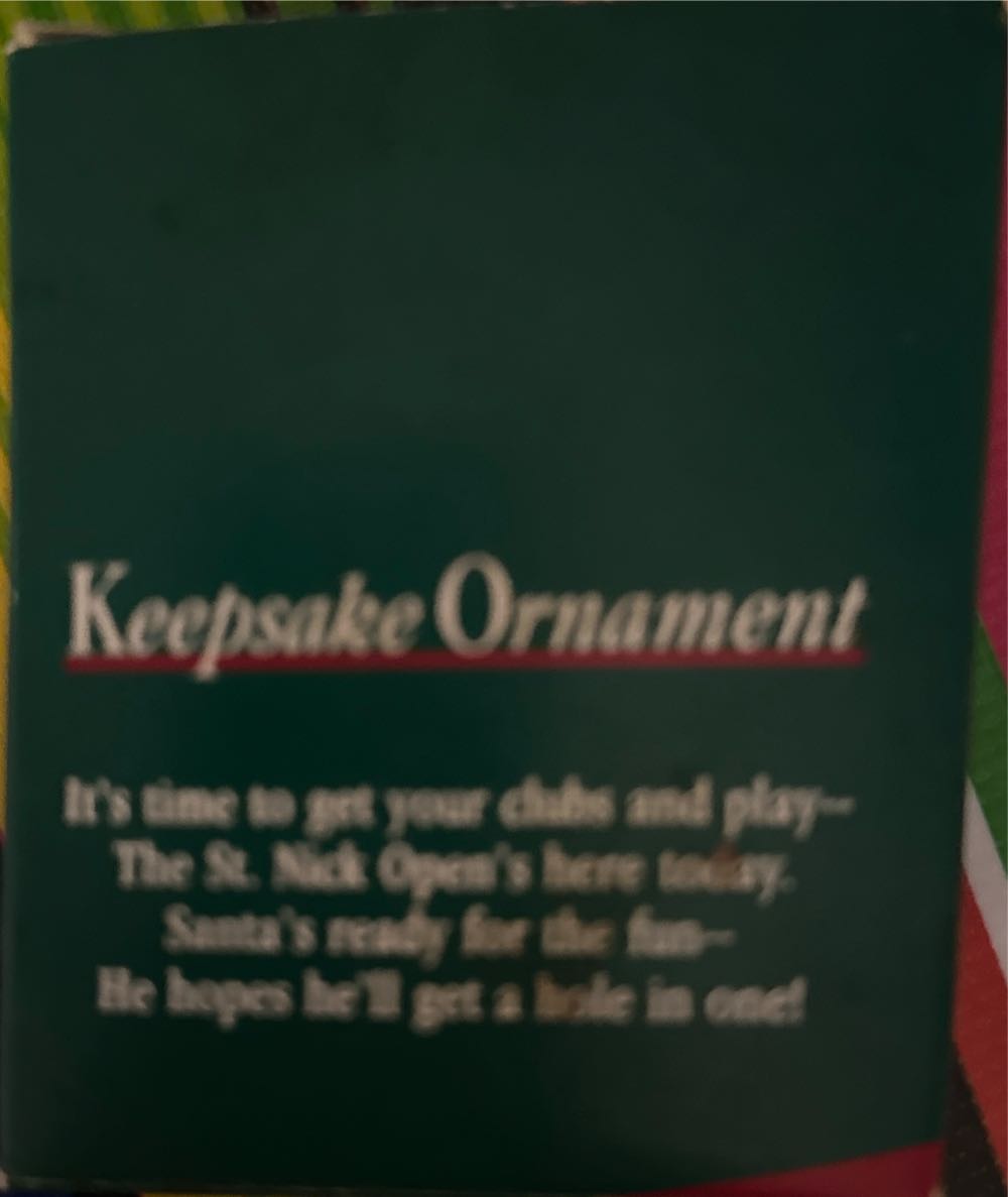 Par For Santa - Santa (Santa) ornament collectible - Main Image 3