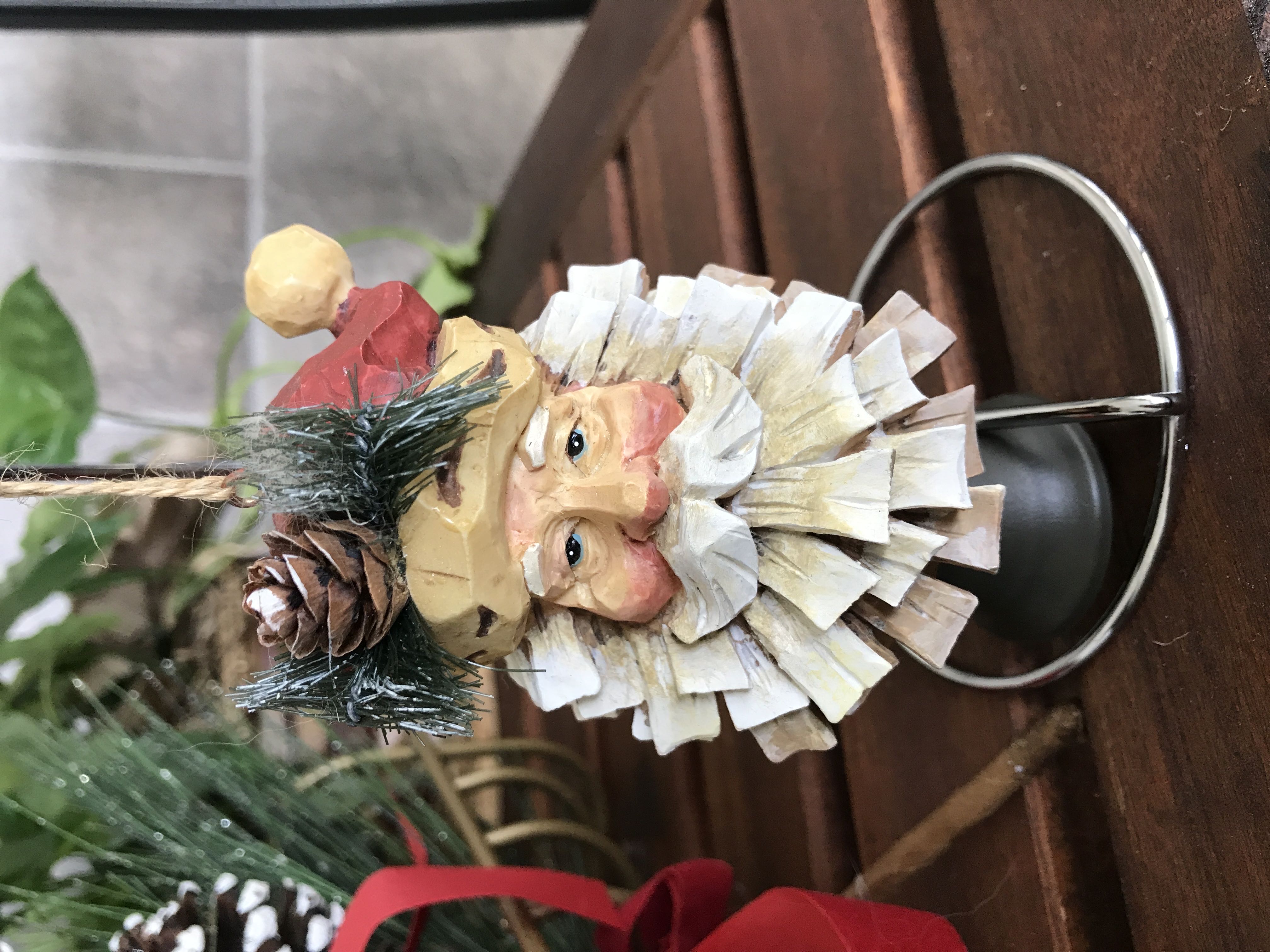 Santa Head Bell  ornament collectible - Main Image 1