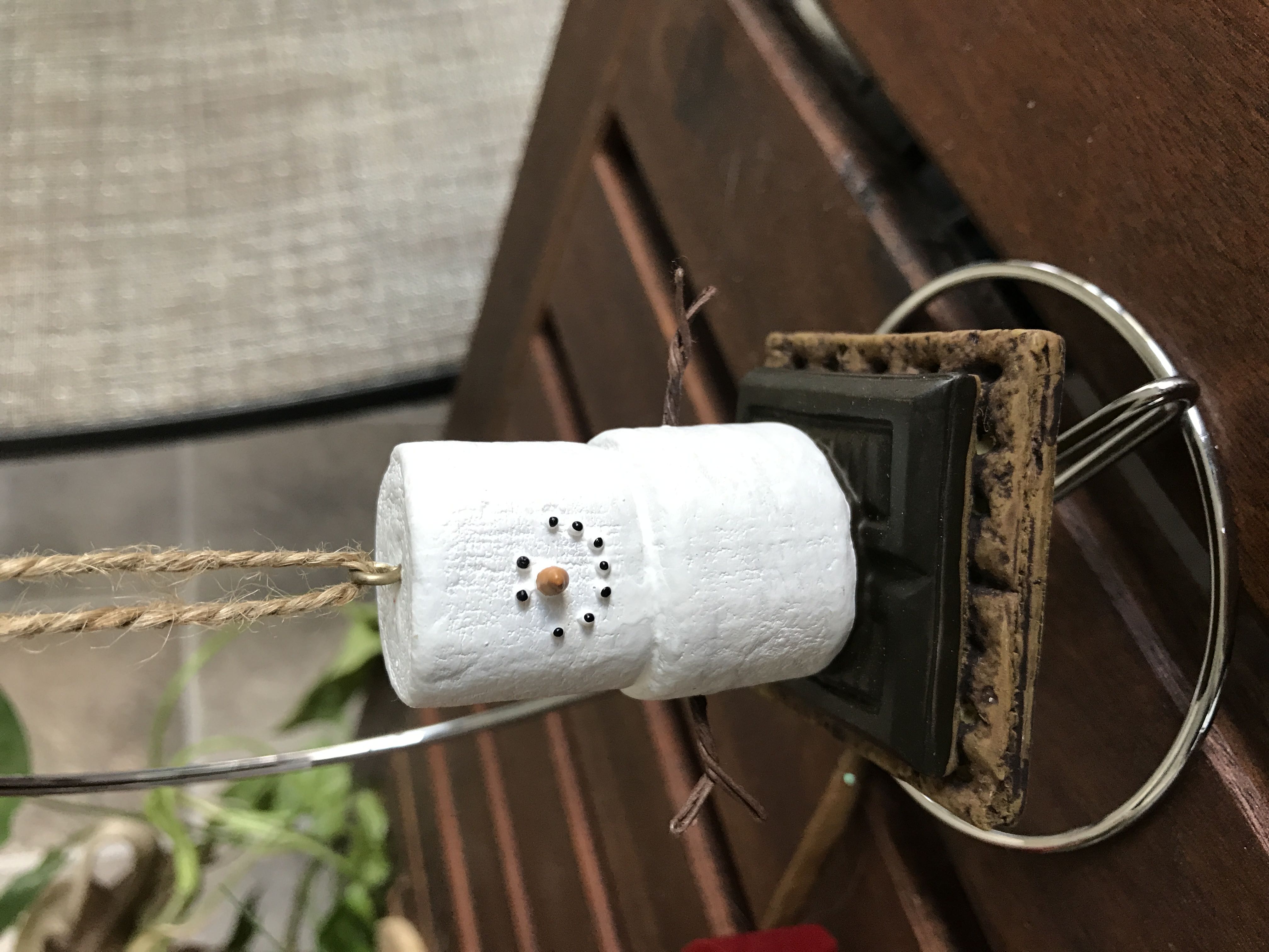 C&B Yellow translucent ball with gold glitter drops