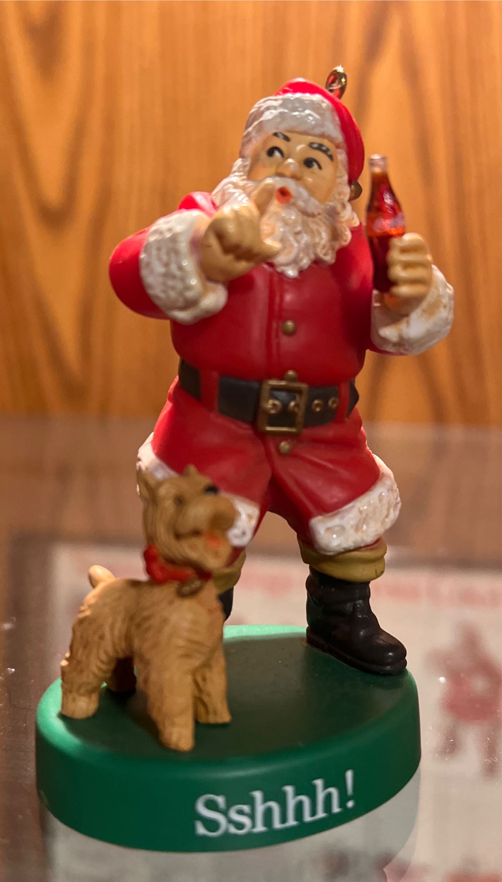Coca Cola Santa Claus 1961 - Sshhh! - Trim-A-Tree Collection (Coca-Cola Santa Claus) ornament collectible [Barcode 715429091019] - Main Image 2