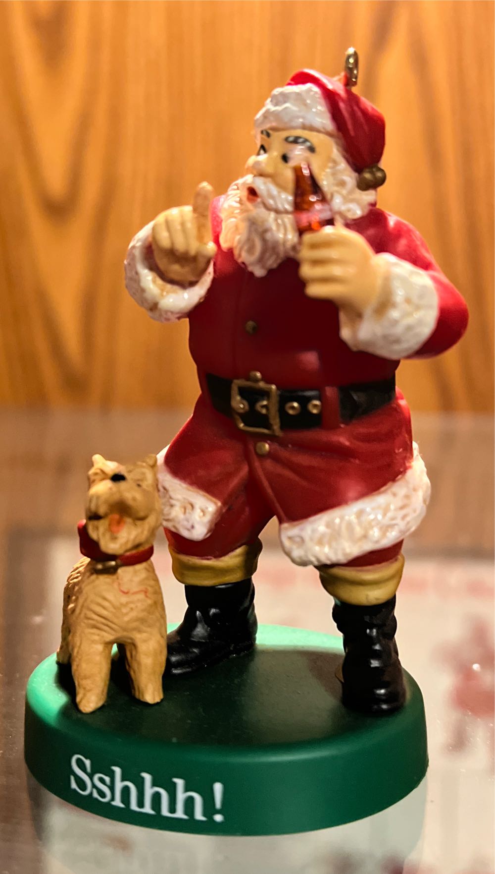 Coca Cola Santa Claus 1961 - Sshhh! - Trim-A-Tree Collection (Coca-Cola Santa Claus) ornament collectible [Barcode 715429091019] - Main Image 3