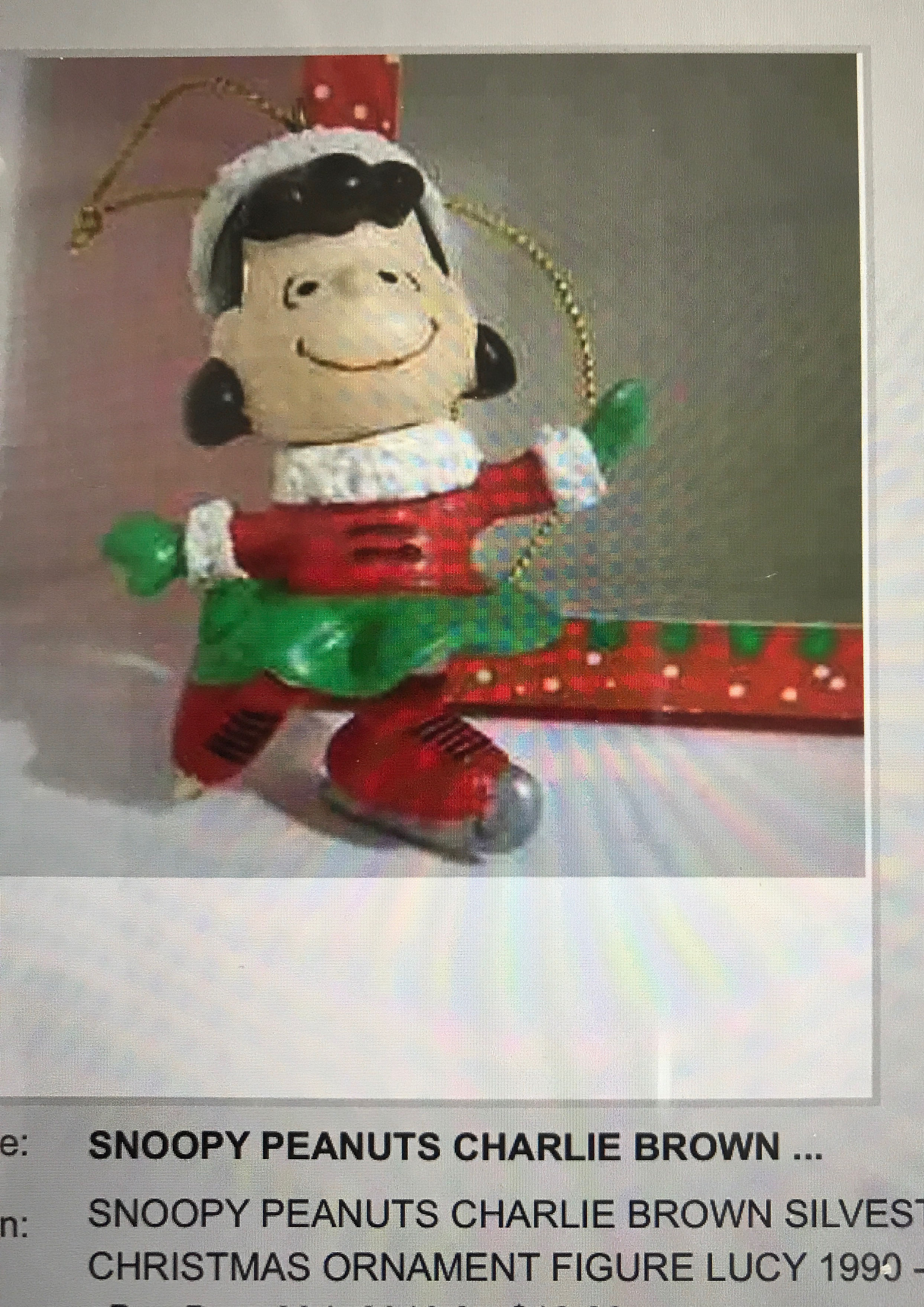 Lucy Skater  (Peanuts) ornament collectible - Main Image 2