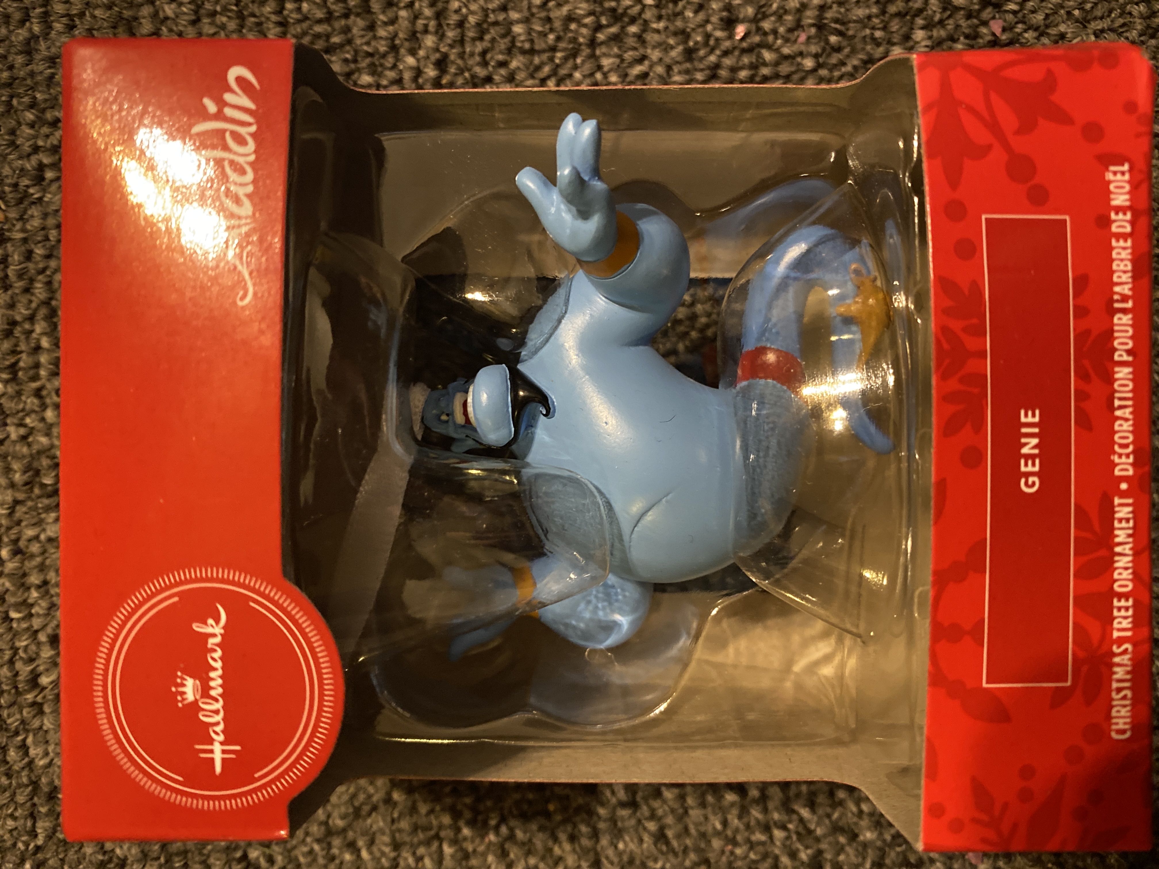 Inge Purple pointed oblong with Gold glitter swirls