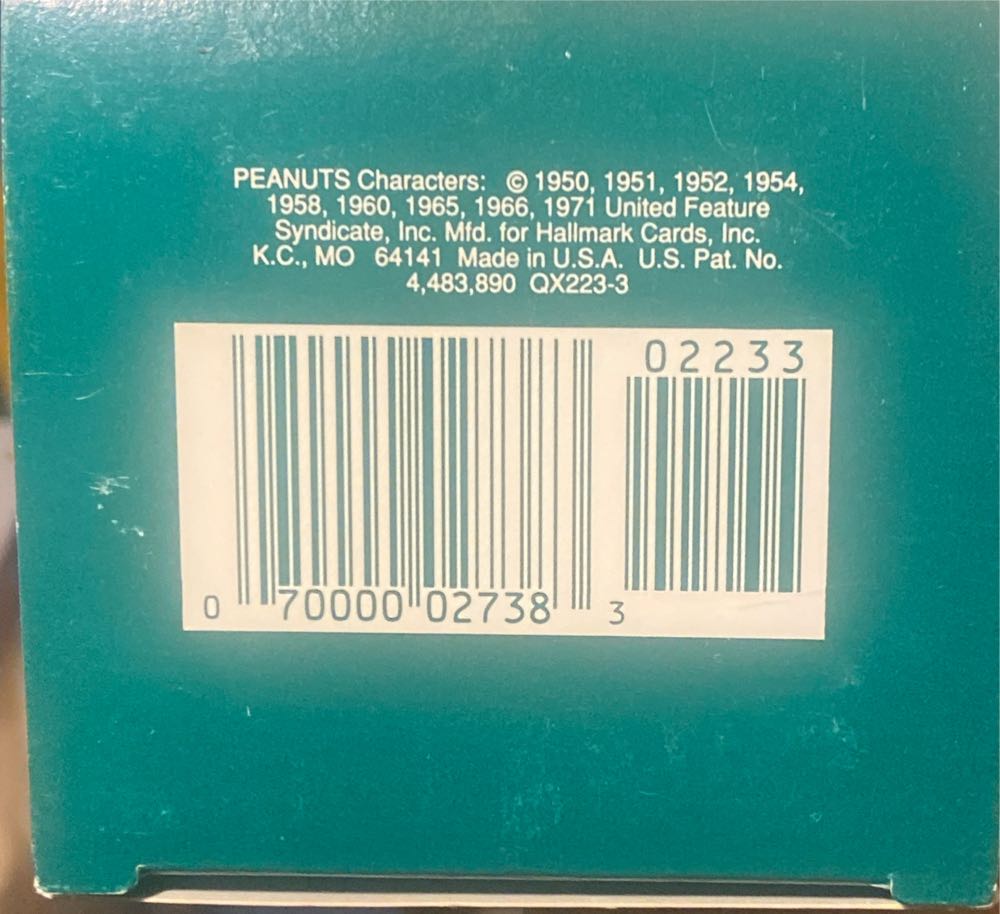 Peanuts - 1990 - 40th Anniversary - The Peanuts Gang (Peanuts) ornament collectible [Barcode 070000027383] - Main Image 3