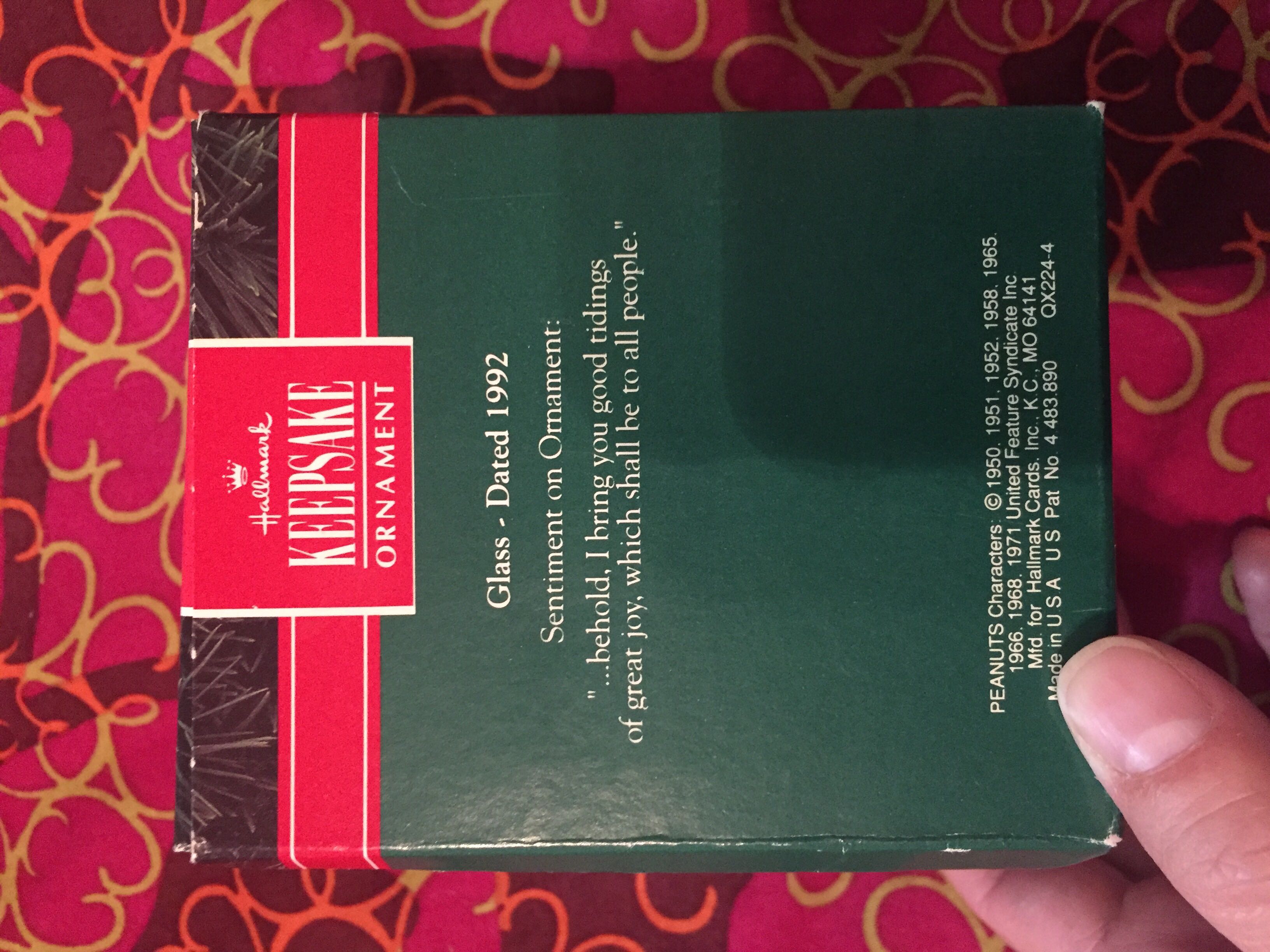 Peanuts - 1992 - The Peanuts Gang (Collection) ornament collectible [Barcode 070000027390] - Main Image 2