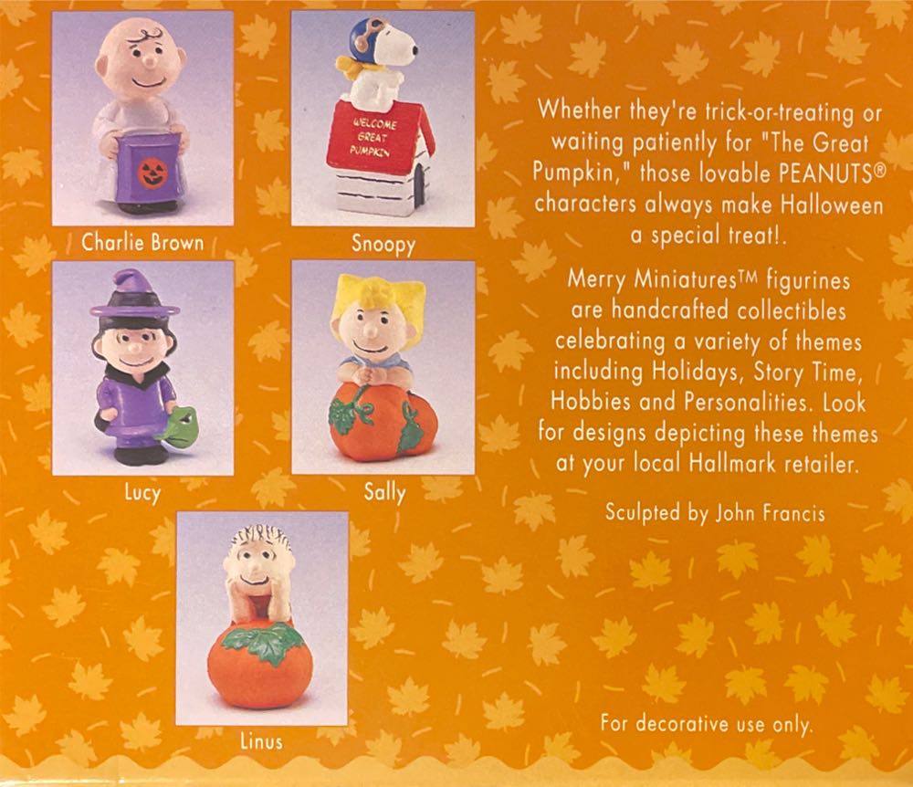 Peanuts Pumpkin Patch - Merry Miniatures A Collection Of Charm (Halloween - The Peanuts Gang) ornament collectible [Barcode 015012307962] - Main Image 3