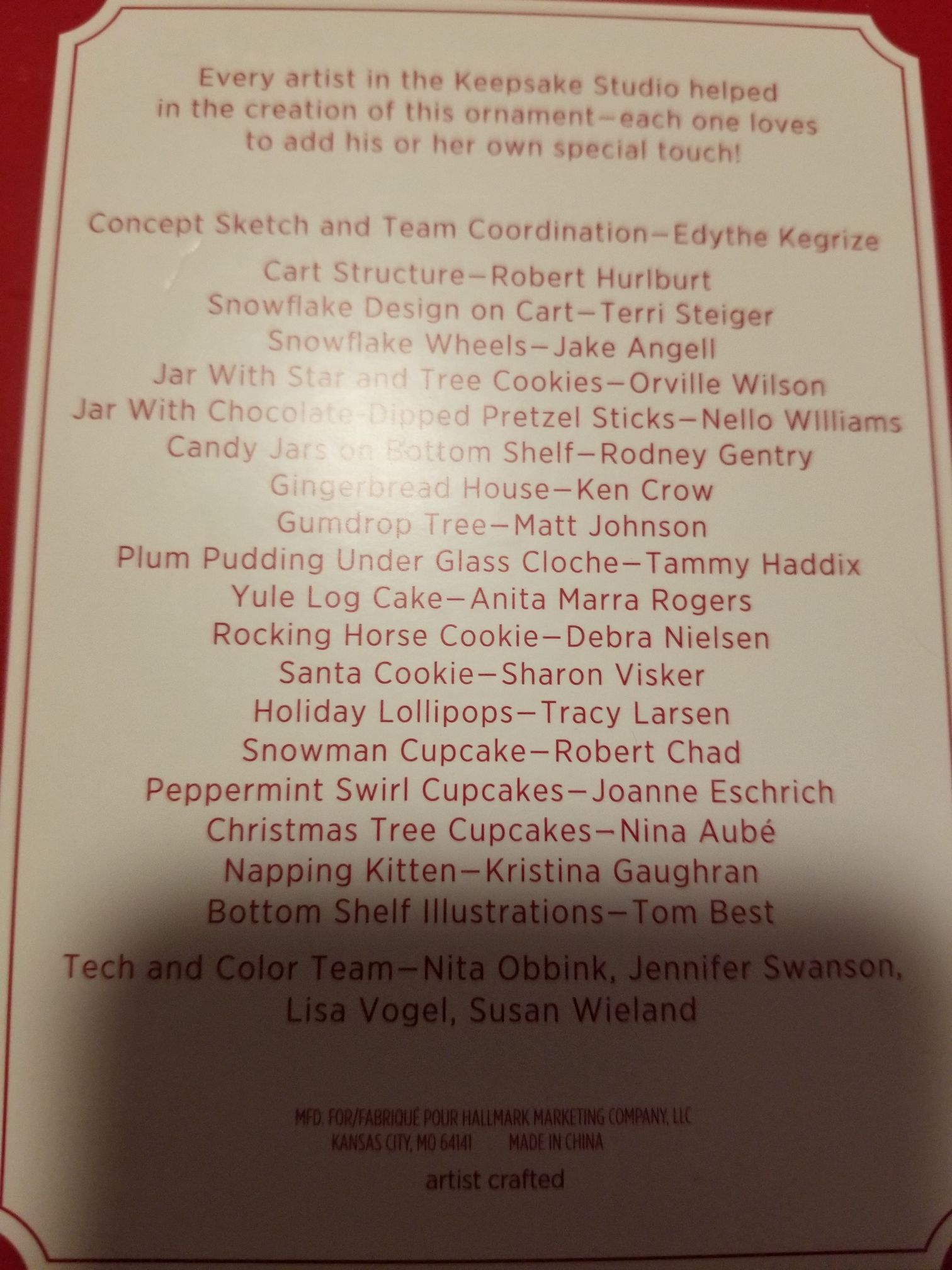 Santa’s Sweet Treat Cart - Carnival (Hallmark Singing Event Exclusive) ornament collectible [Barcode 763795346622] - Main Image 2