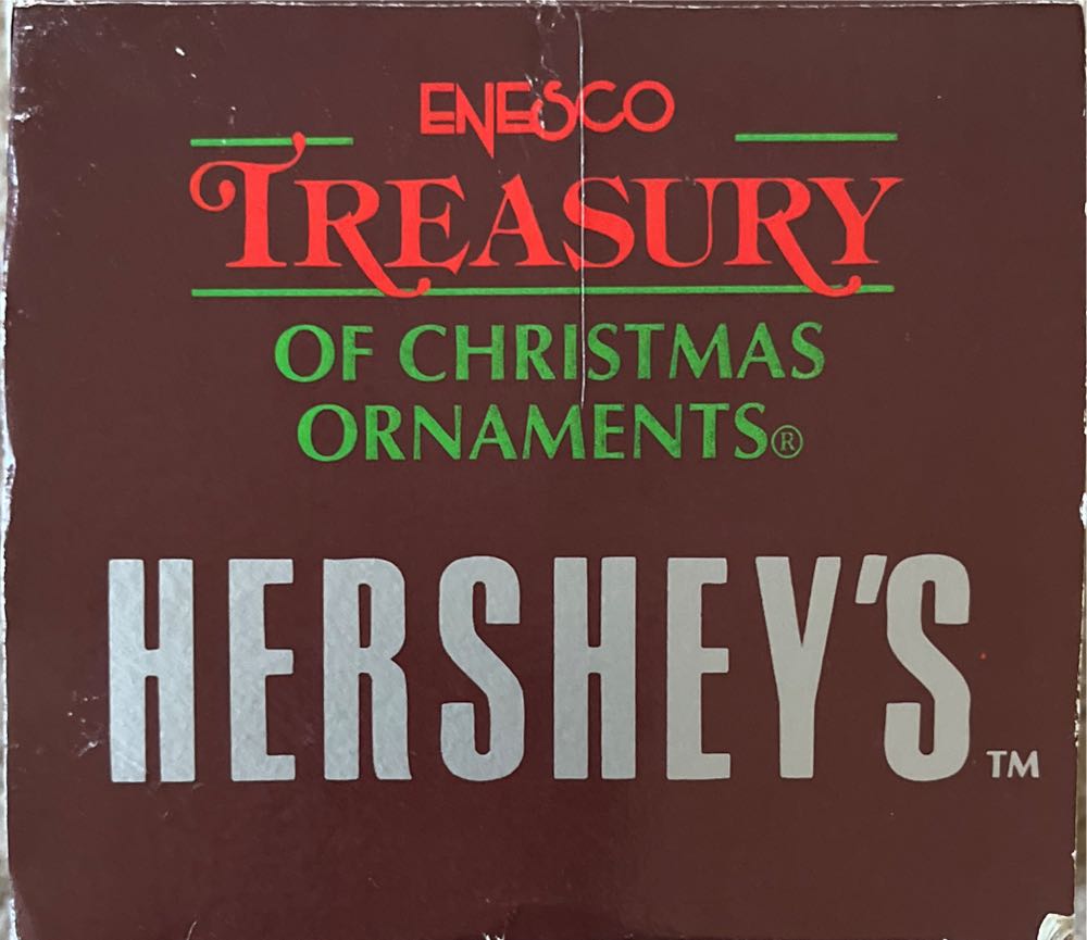 Enesco. Treasury Of Christmas Ornaments. Hershey’s. 1994. Hershey’s. Cocoa N’ Kisses For Santa. - Enesco (Cocoa N’ Kisses For Santa) ornament collectible [Barcode 045544133975] - Main Image 3