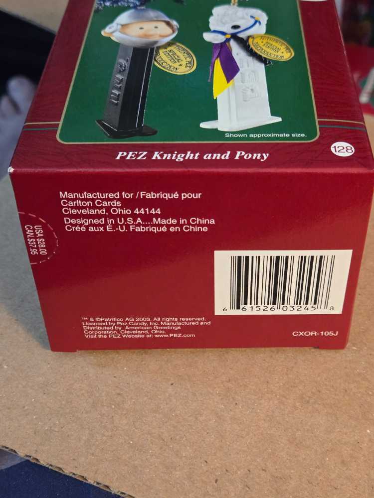 Carlton Cards Knight And Pony Pez - Pez (Candy) ornament collectible [Barcode 661526032458] - Main Image 3