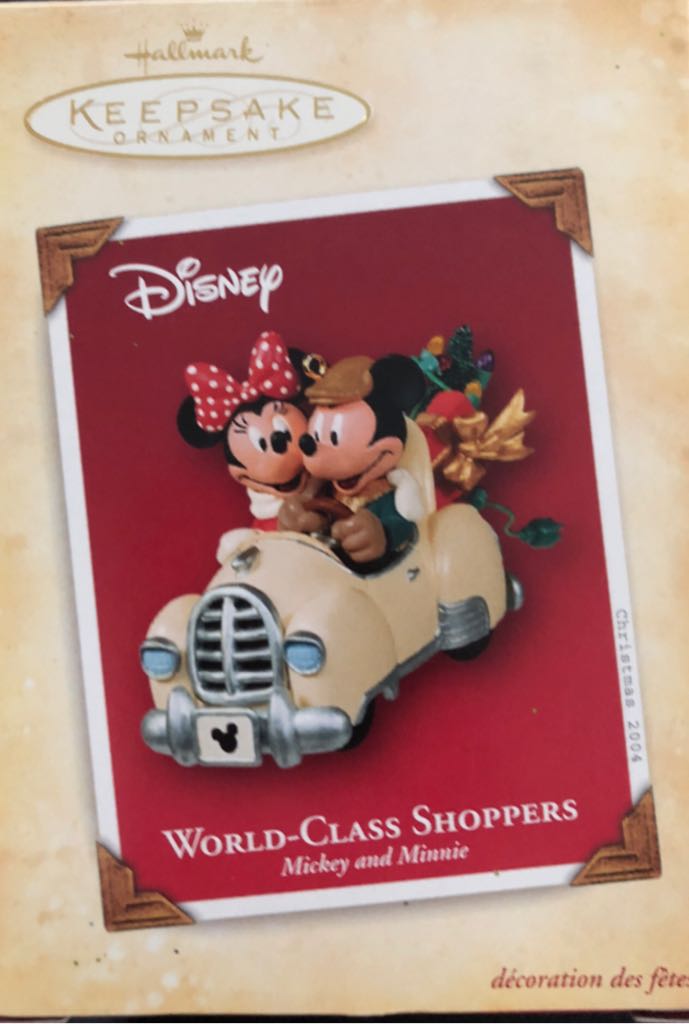 Disney Mickey & Minnie World Class-Shoppers - Mickey & Minnie (Mickey And Minnie) ornament collectible [Barcode 015012814194] - Main Image 1