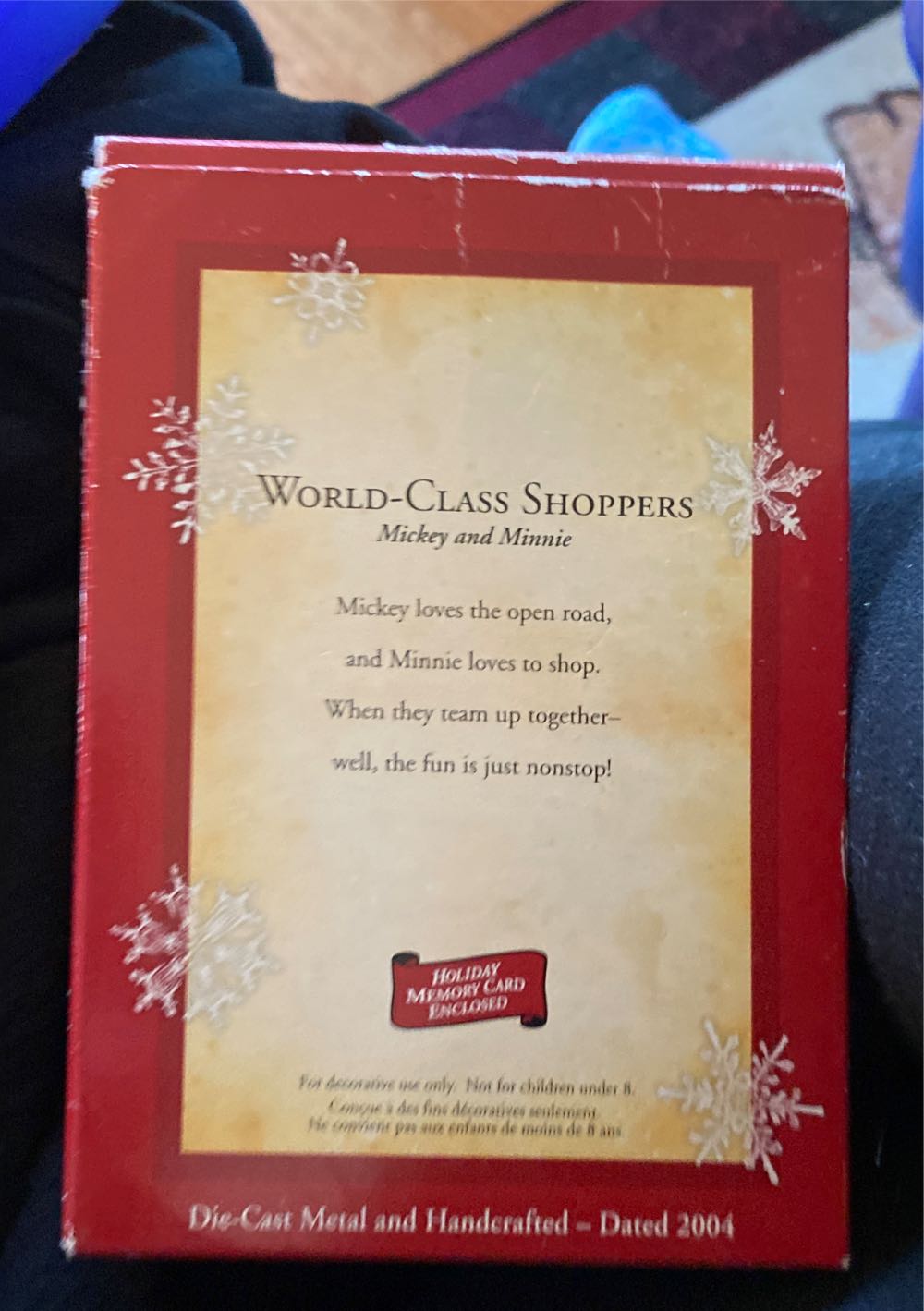Disney Mickey & Minnie World Class-Shoppers - Mickey & Minnie (Mickey And Minnie) ornament collectible [Barcode 015012814194] - Main Image 3