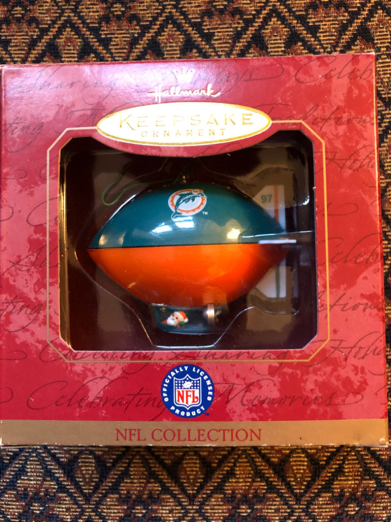 NFL Miami Dolphins Blimp - NFL Collection ornament collectible [Barcode 015012394122] - Main Image 1
