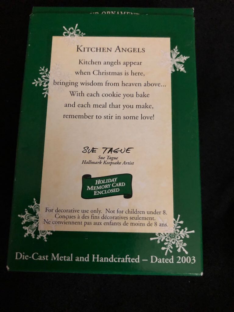 Miniature Kitchen Angels  (Angel, Food, Mini) ornament collectible [Barcode 015012748598] - Main Image 2