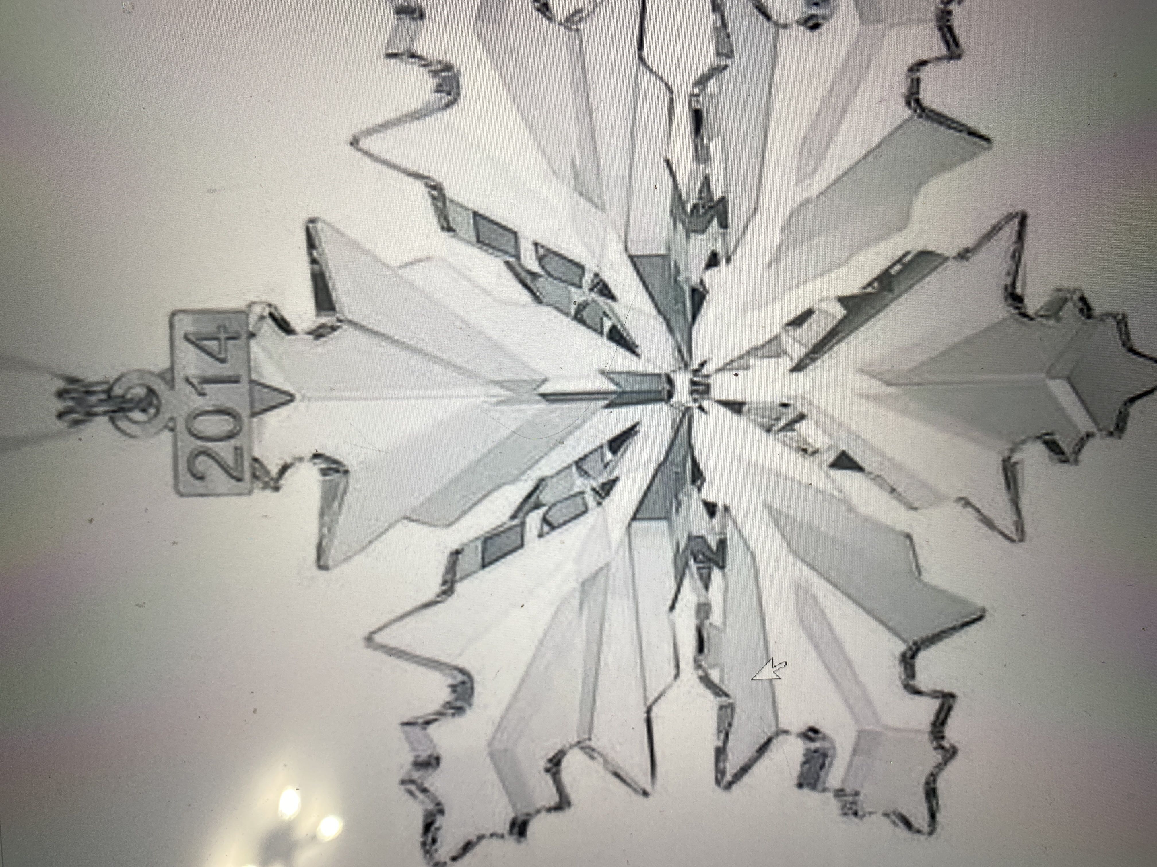 Clear plastic Angels and manger diamond