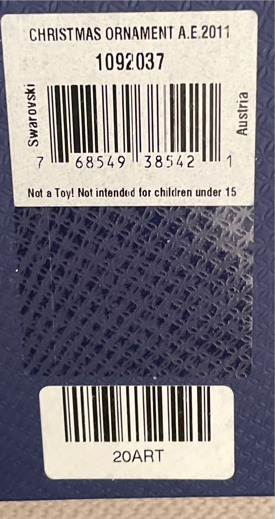 Swarovski 2011 Annual Ornament - Annual (Snowflake Yearly Ornament) ornament collectible [Barcode 768549385421] - Main Image 3