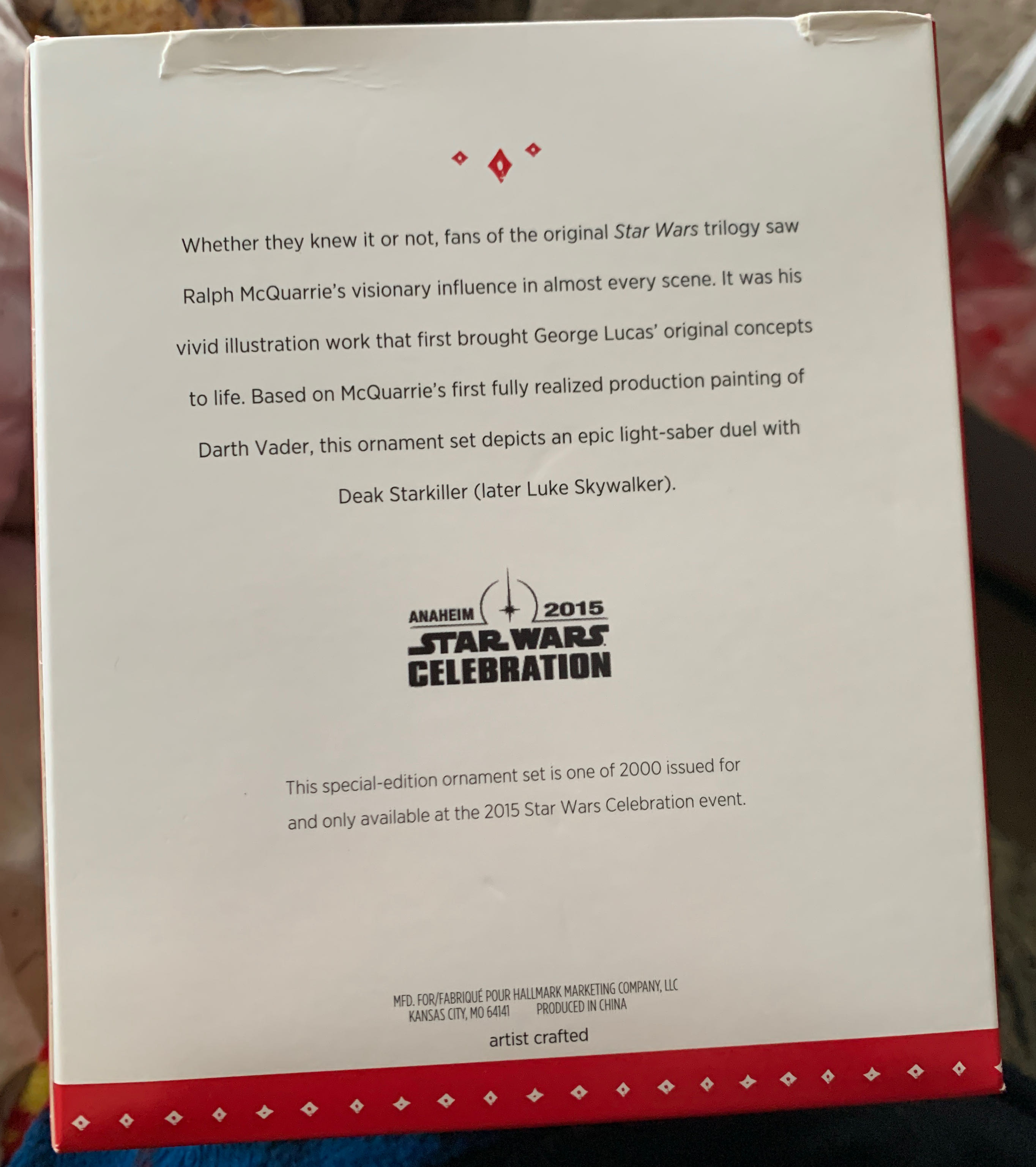 An Epic Vision [SWCA15] - Keepsake (Star Wars) ornament collectible - Main Image 2