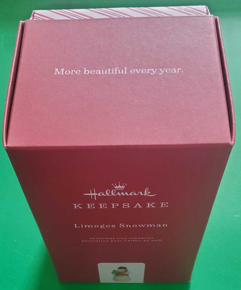 Limoges Snowman 2019 - Snowman (Snowman) ornament collectible [Barcode 763795463794] - Main Image 3