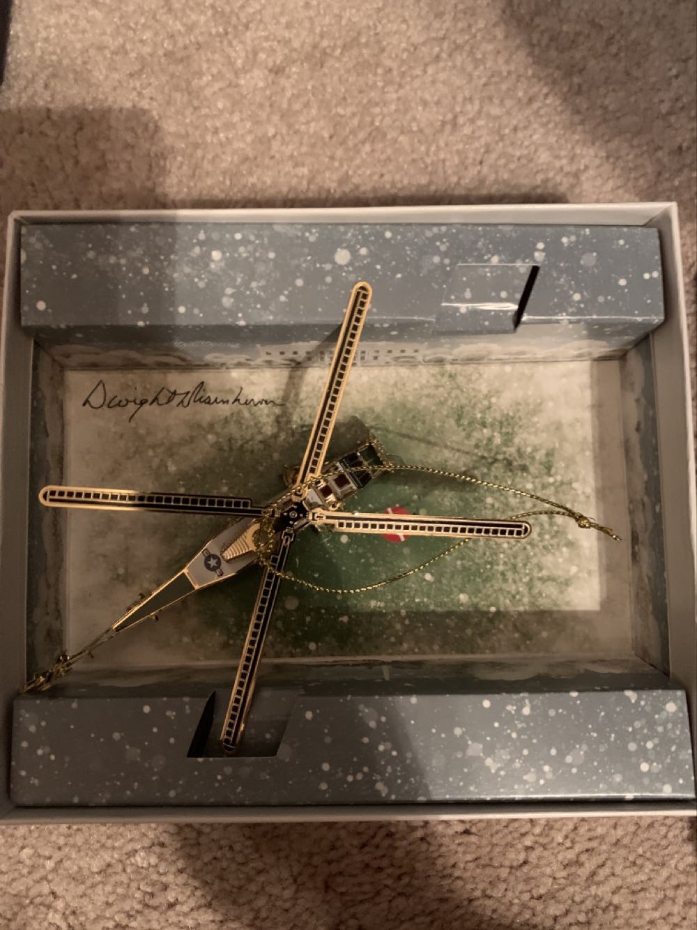 White House - 2019 - Dwight D. Eisenhower - White House Christmas Ornament (Dwight D. Eisenhower) ornament collectible [Barcode 634228604674] - Main Image 3