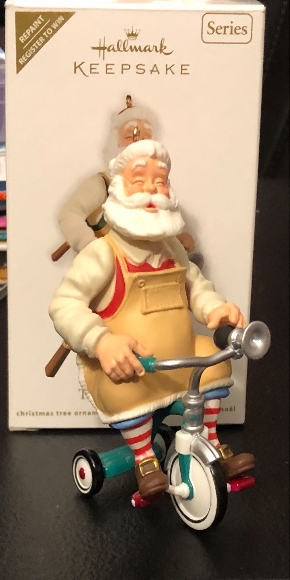 Toymaker Santa 12 Repaint Register To Win - Toymaker Santa (Repaint Tricycle Santa) ornament collectible - Main Image 4
