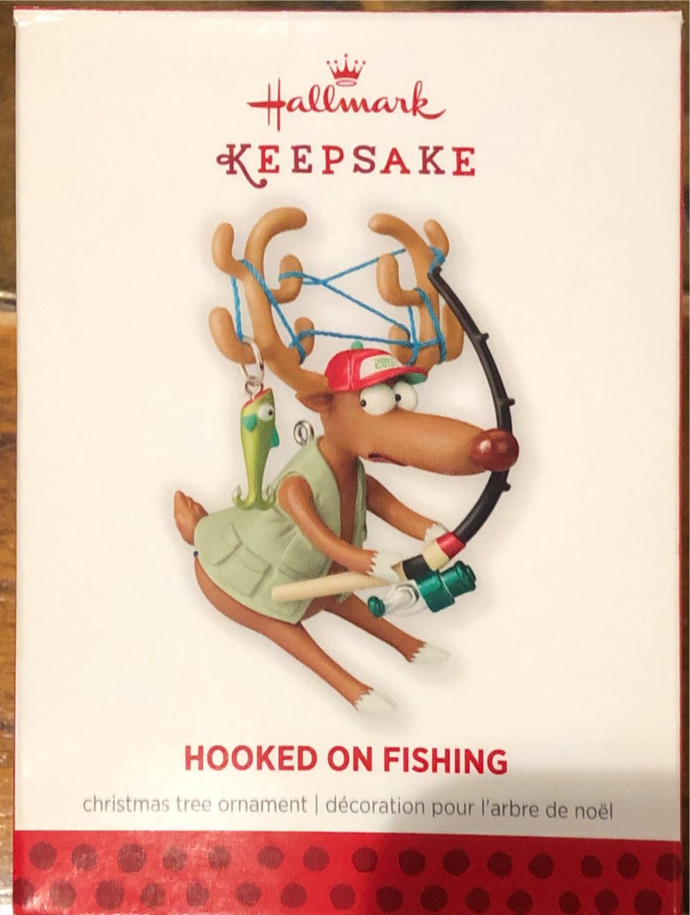 Hooked On Fishing 2013 Hallmark Ornament  (Sports) ornament collectible [Barcode 795902336165] - Main Image 2