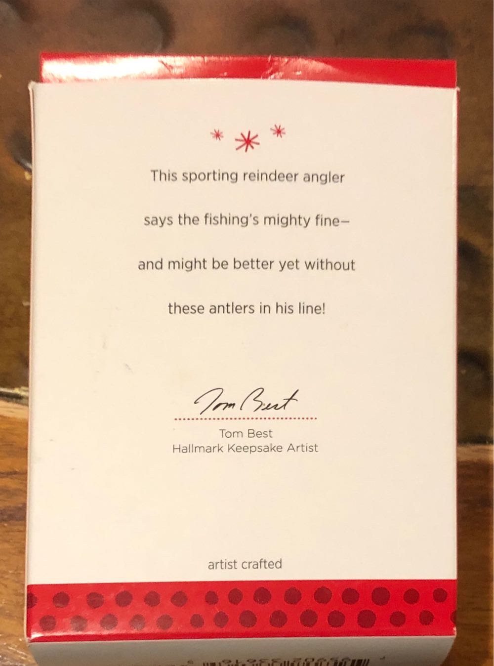 Hooked On Fishing 2013 Hallmark Ornament  (Sports) ornament collectible [Barcode 795902336165] - Main Image 4