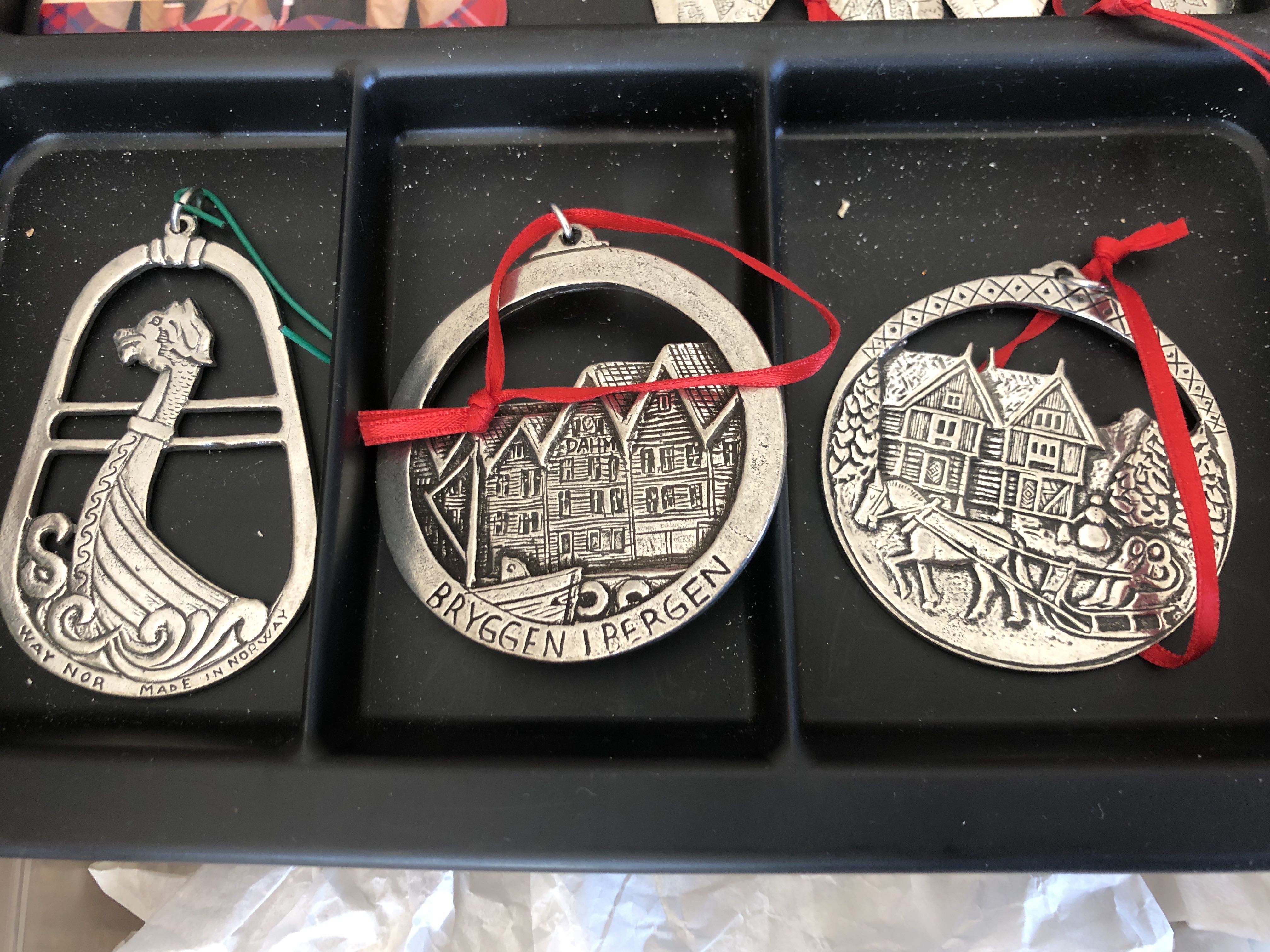 Norwegian pewter Ornaments  ornament collectible - Main Image 2