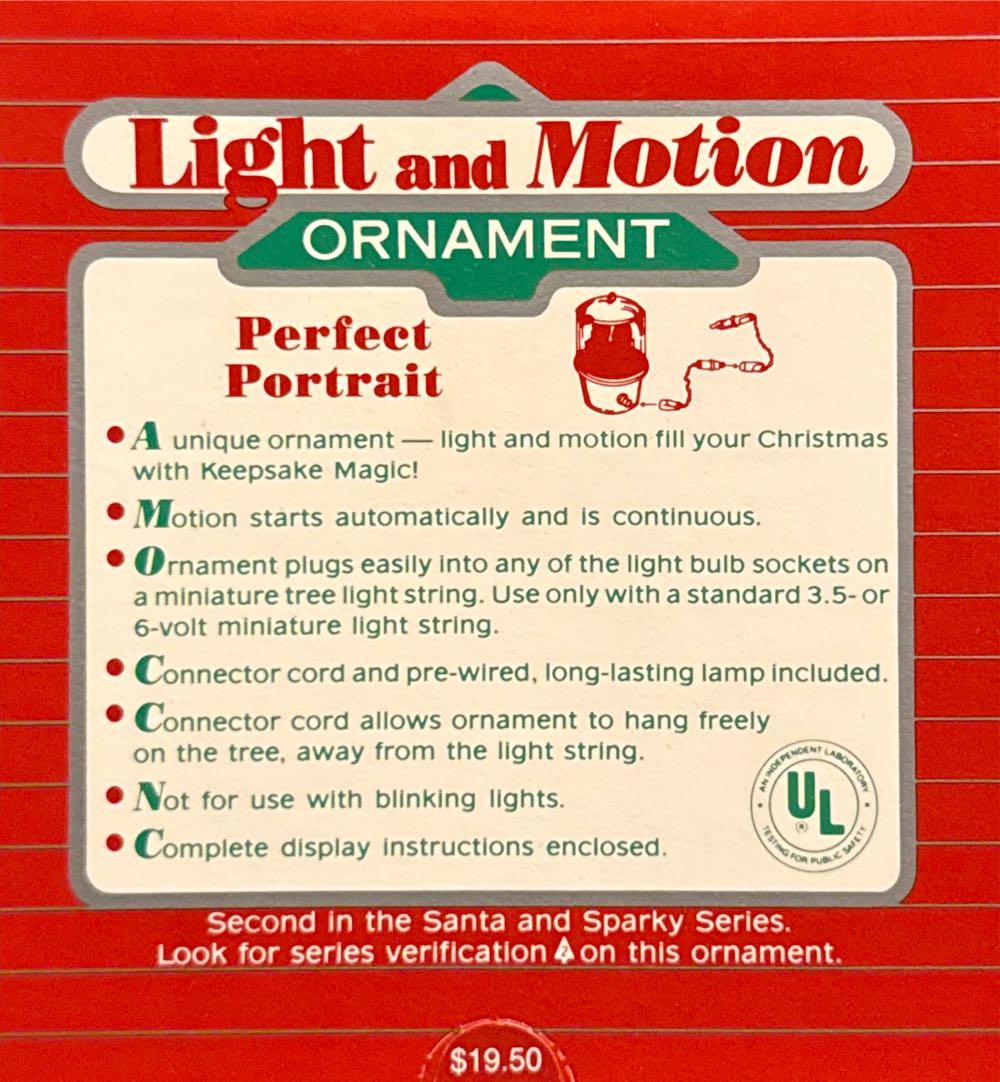 Santa & Sparky #2 Perfect Portrait - Santa (Santa) ornament collectible - Main Image 2