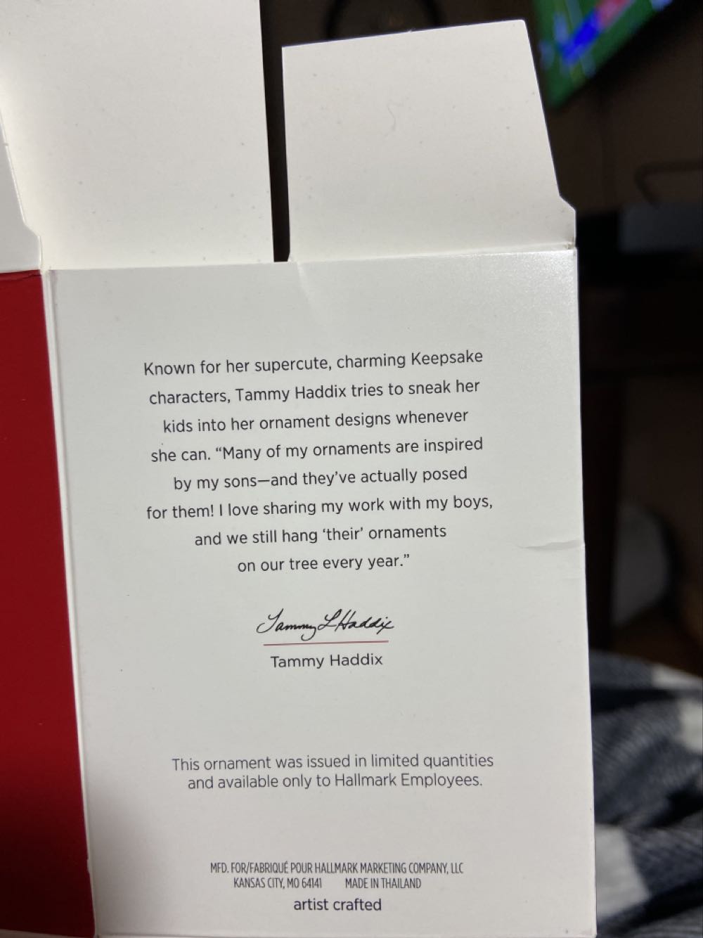 Sweet Snowman - Hallmark Employee Gift (Snowman) ornament collectible [Barcode 763795465293] - Main Image 2