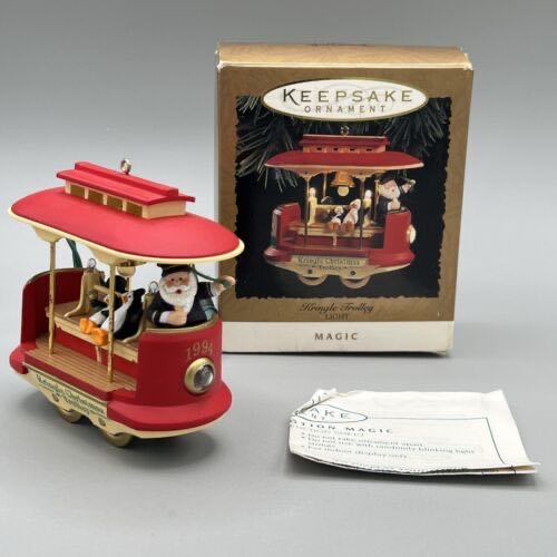 Kringle Trolley - Magic (Penguin, Santa, Trolley, Legacy Cord) ornament collectible [Barcode 015012116199] - Main Image 4