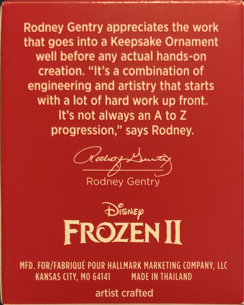 Elsa - Miniature Frozen (Frozen) ornament collectible [Barcode 763795590001] - Main Image 2