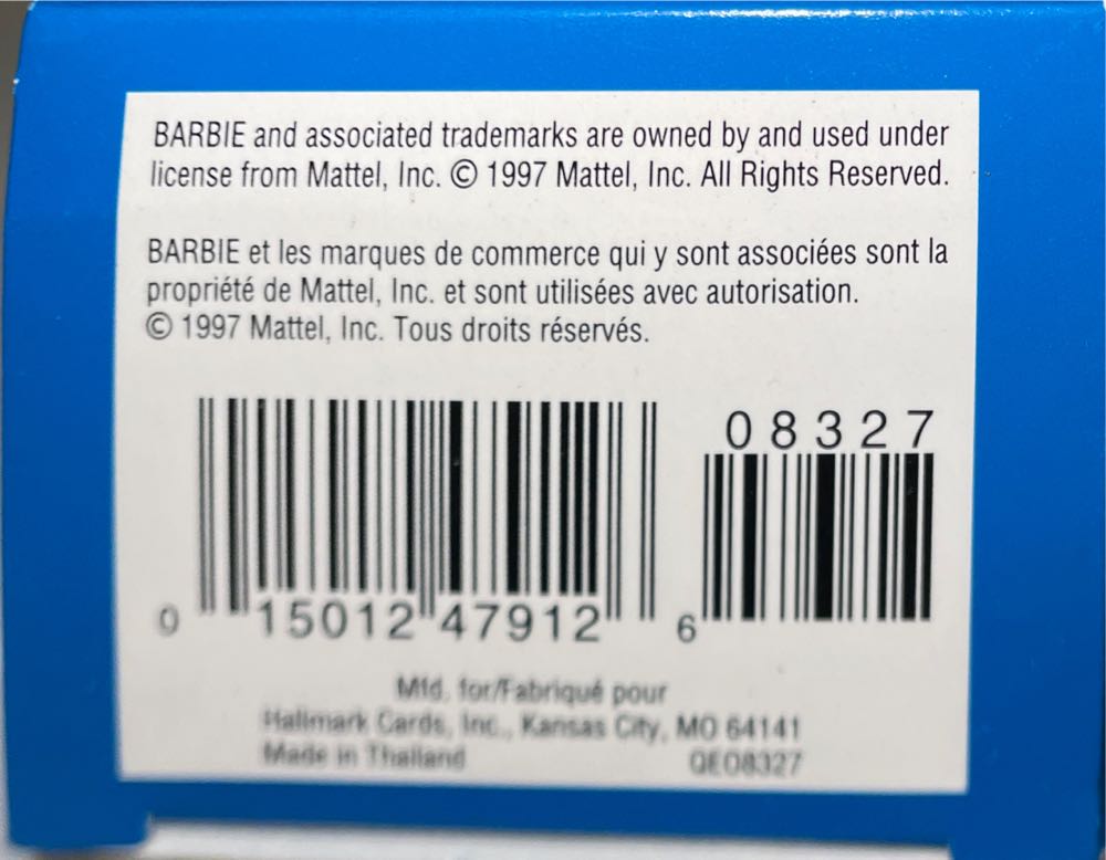 Barbie: Barbie As Cinderella #3 - Children’s Collector Series (Barbie) ornament collectible [Barcode 015012479126] - Main Image 3
