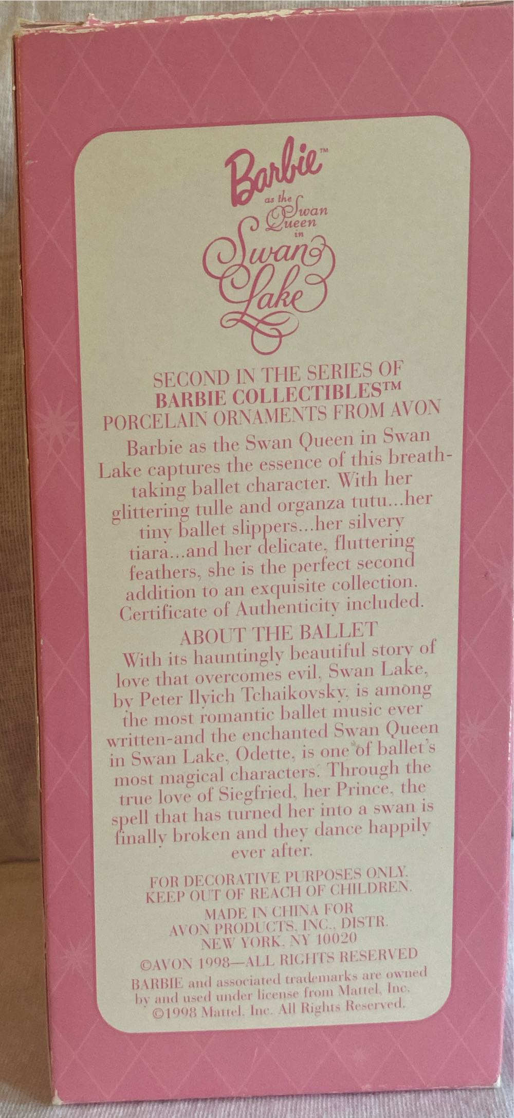 Barbie As The Swan Queen - Avon Barbie Ornament ornament collectible - Main Image 4