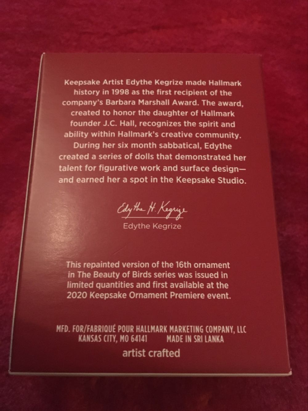 Lady Black-Throated Blue Warbler - The Beauty Of Birds (The Beauty Of Birds) ornament collectible [Barcode 763795565542] - Main Image 2