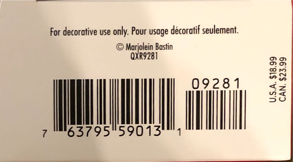 Sledding Snow Bunny #7 Marjolein’s Garden - Marjolein’s Garden Series (Marjolein Bastin, Bunny, Sled) ornament collectible [Barcode 763795590131] - Main Image 4