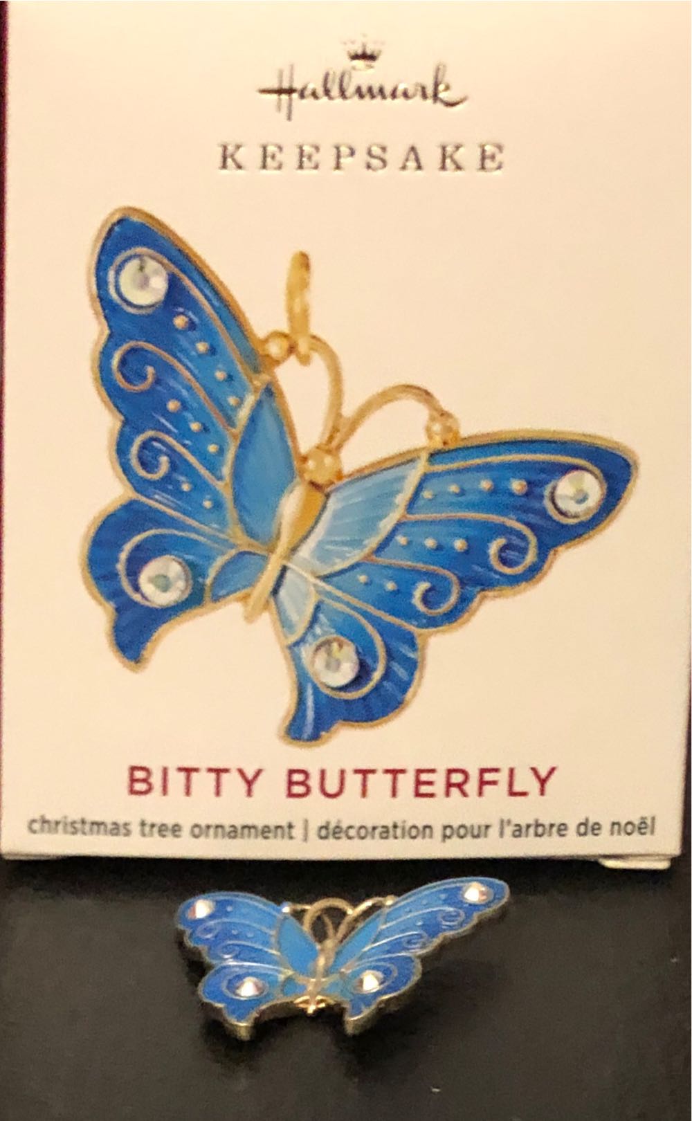 Bitty Butterfly #1 - Brilliant Butterflies mini (Butterfly) ornament collectible [Barcode 763795609352] - Main Image 4
