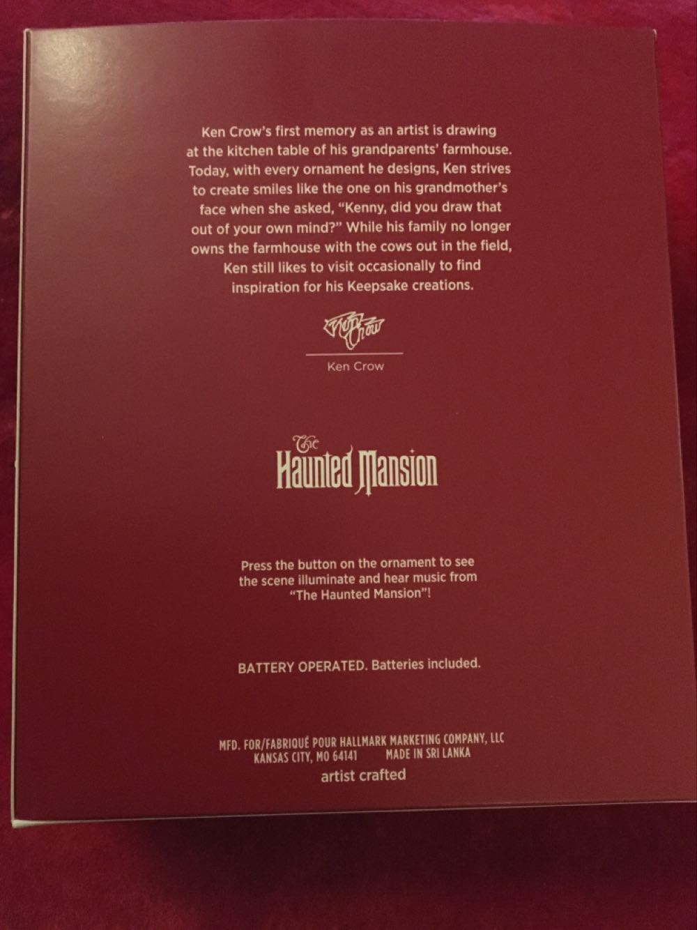 Disney: Haunted Mansion Hitchhiking Ghosts - Disney The Haunted Mansion (Disney Haunted Mansion) ornament collectible [Barcode 763795556465] - Main Image 2