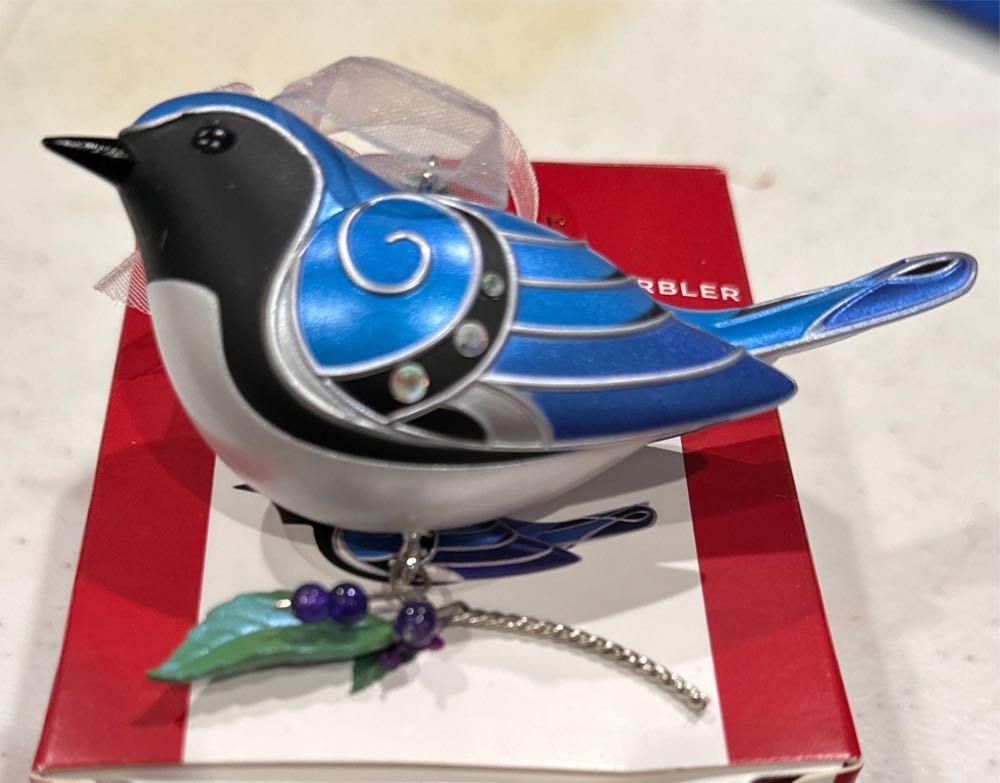 Black-Throated Blue Warbler 2020 - Beauty Of Birds (16th In Series) ornament collectible [Barcode 763795562787] - Main Image 4