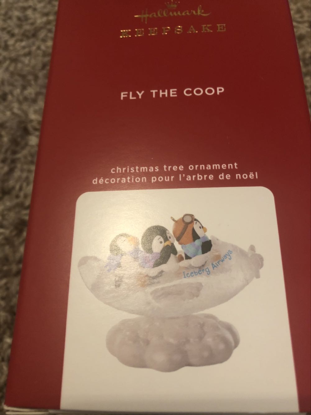 Medium Red Boot With White And Green Snowflakes