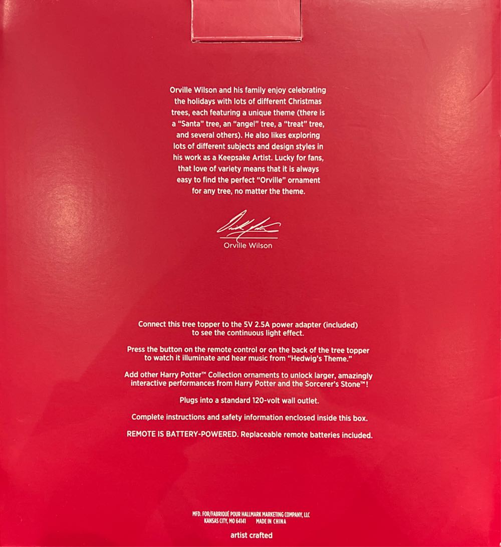 Hogwarts Castle Tree Topper - Storytellers (Harry Potter) ornament collectible [Barcode 763795646180] - Main Image 4