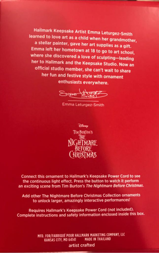 Nightmare Before Christmas 2020 Sally - The Nightmare Before Christmas (Halloween) ornament collectible [Barcode 763795590193] - Main Image 2