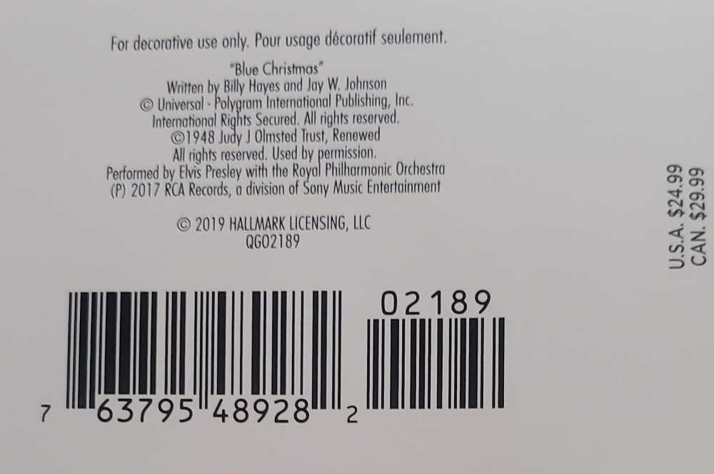 Blue Christmas - Snowman (Santa And Snowmen) ornament collectible [Barcode 763795489282] - Main Image 4