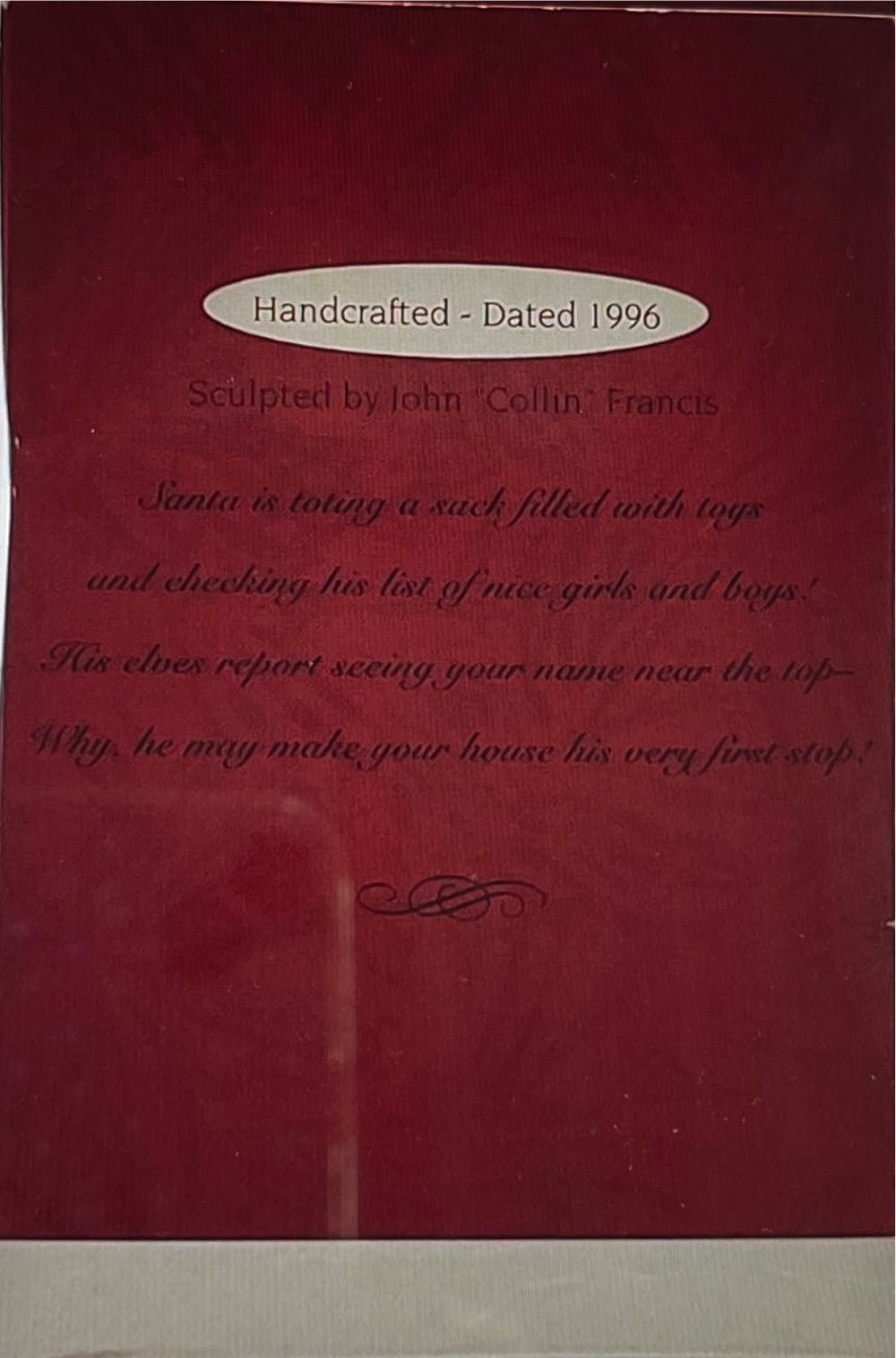 Making His Rounds - Santa (Santa) ornament collectible [Barcode 015012336528] - Main Image 2