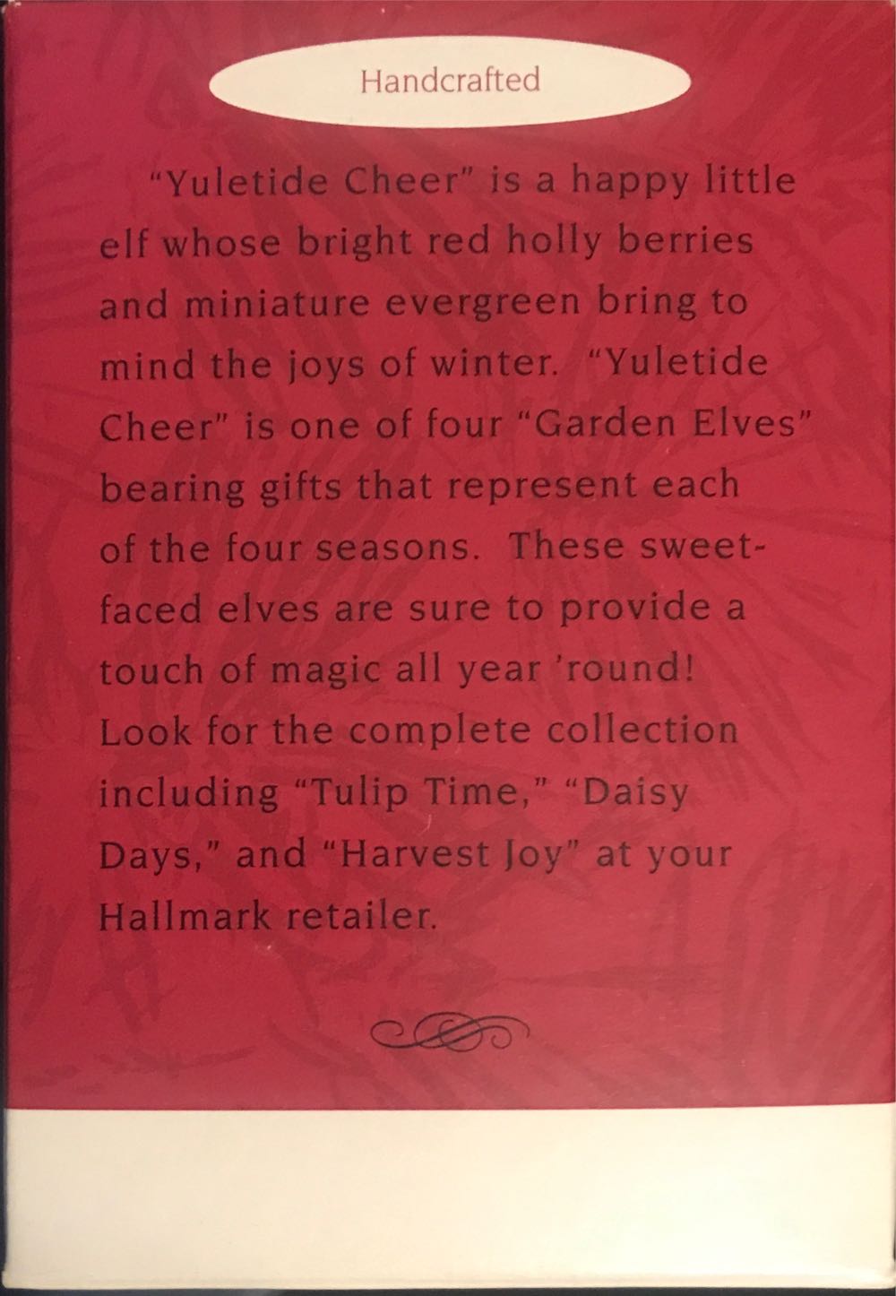 Garden Elves Collection Yuletide Cheer (Winter) - Garden Elves Collection (Yuletide Cheer) ornament collectible [Barcode 015012138719] - Main Image 4