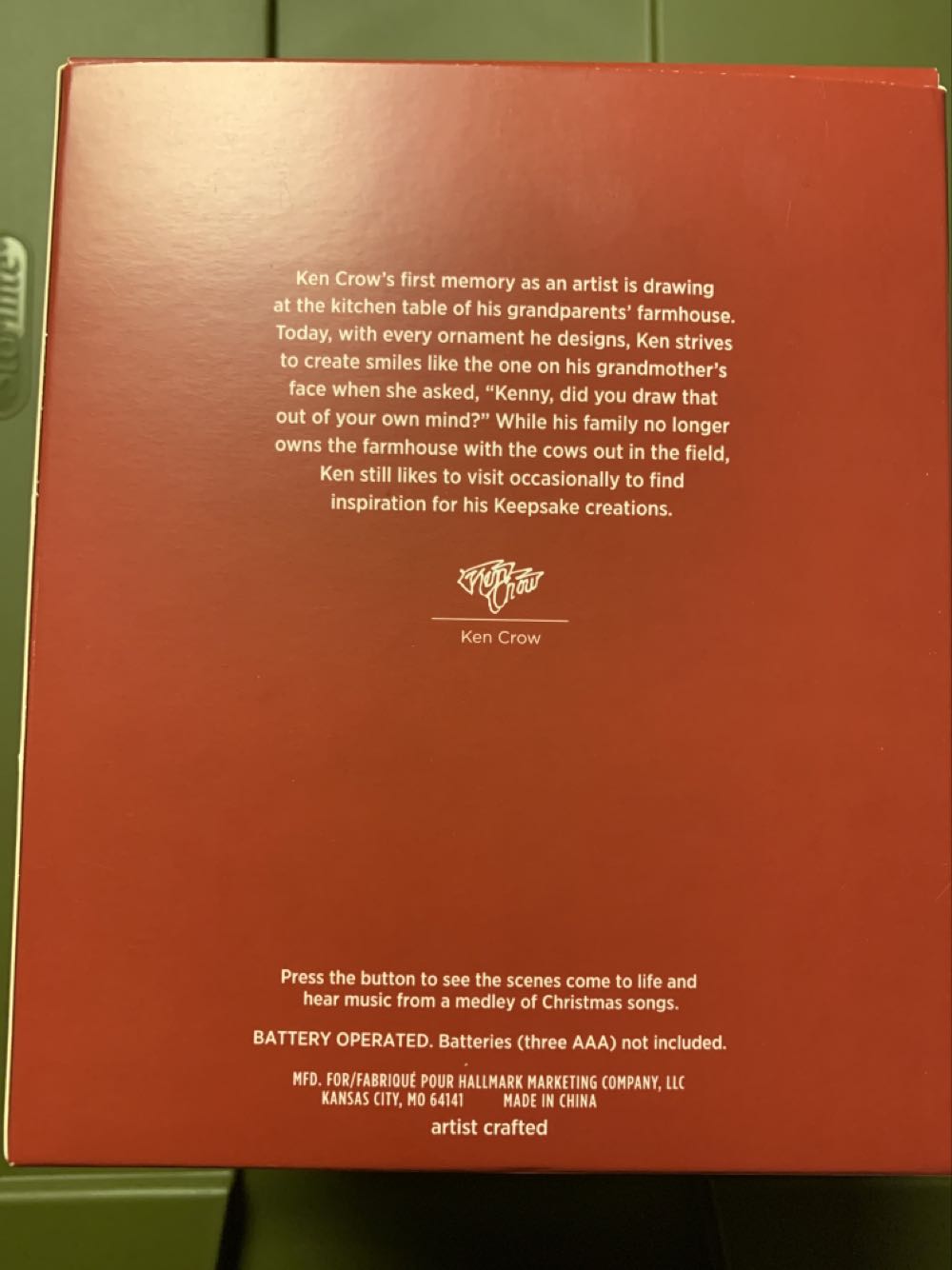 Christmas Cabin - Magic Light, Sound, & Motion (Christmas Cabin And Snow) ornament collectible [Barcode 763795616152] - Main Image 2